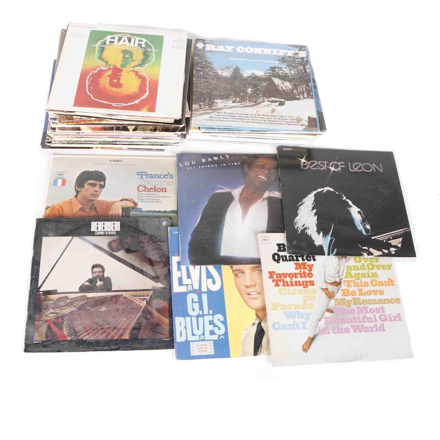 Elvis Presley, Isaac Hayes and Other Vintage Records