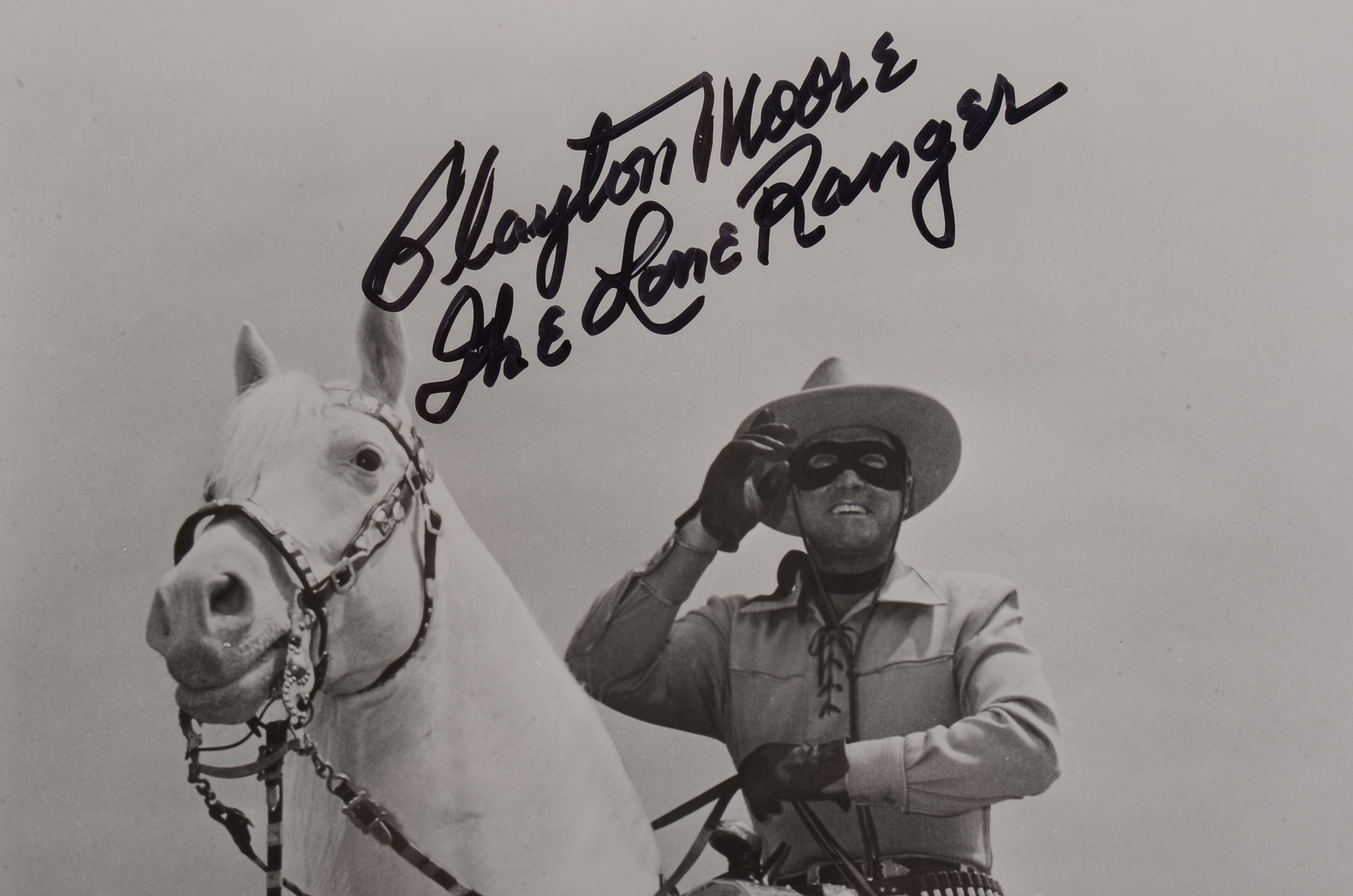 Clayton Moore "The Lone Ranger" Signed Photo
