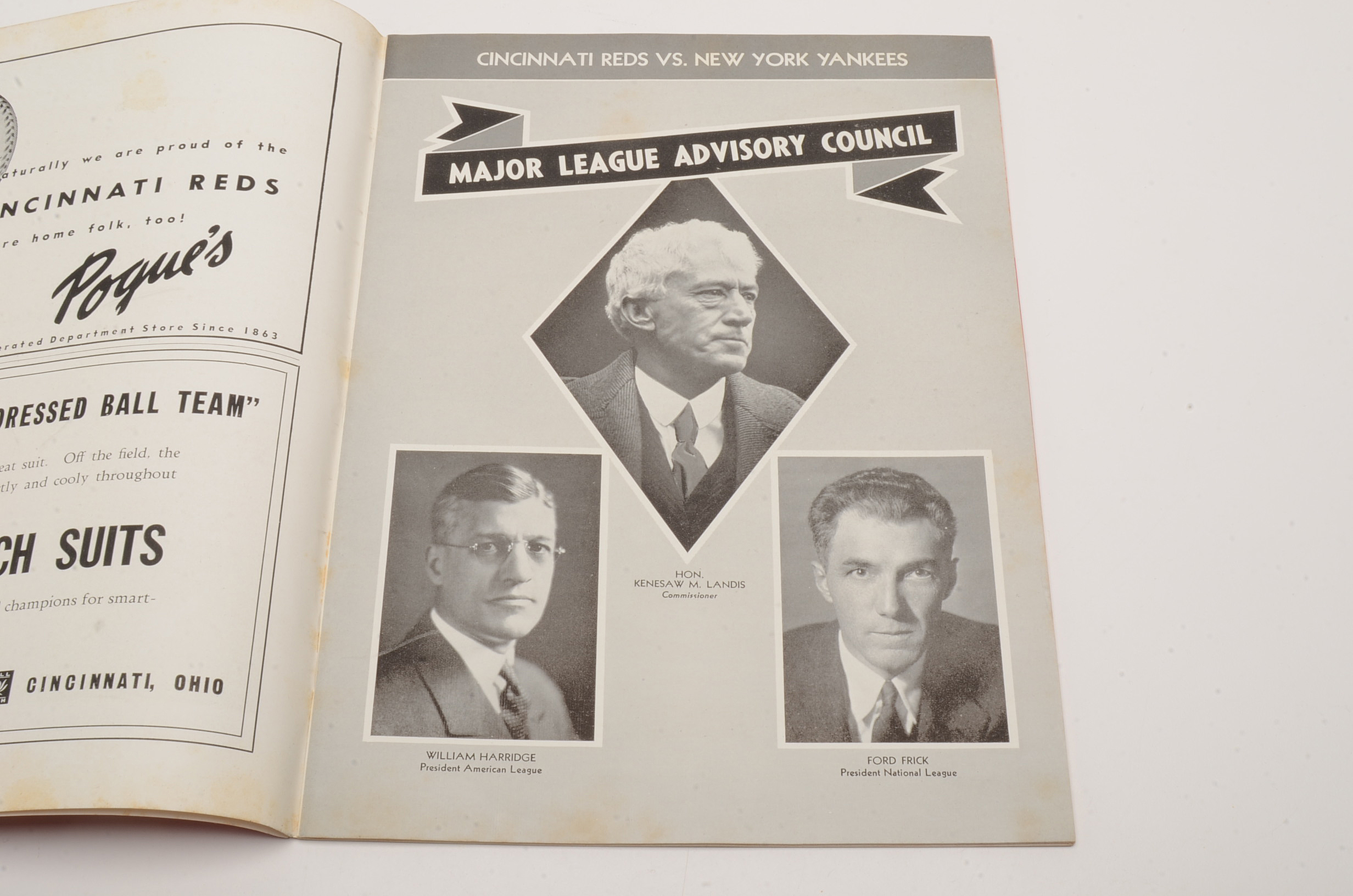 1939 World Series Program