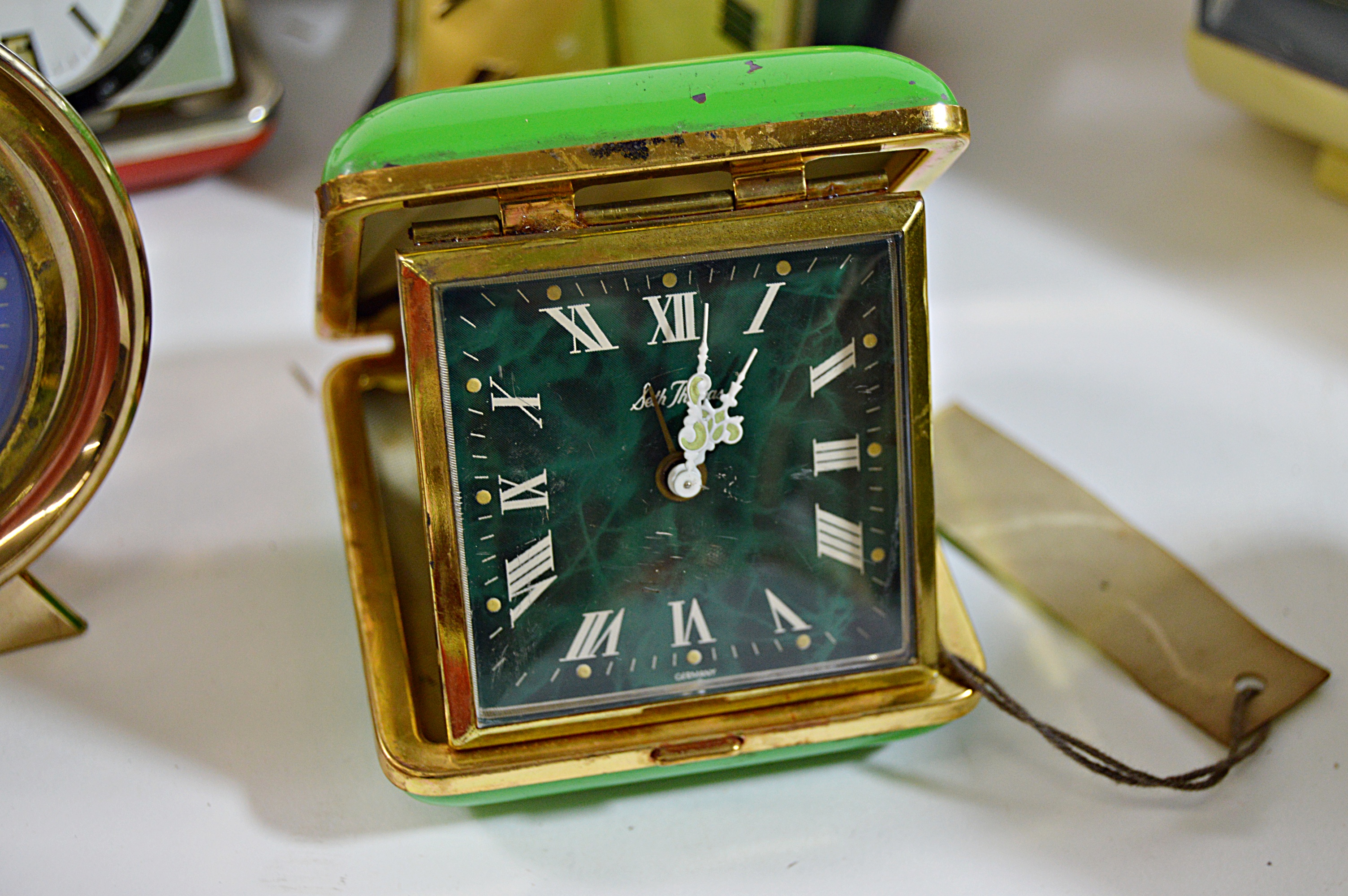 Nine Vintage Travel Alarm Clocks Two