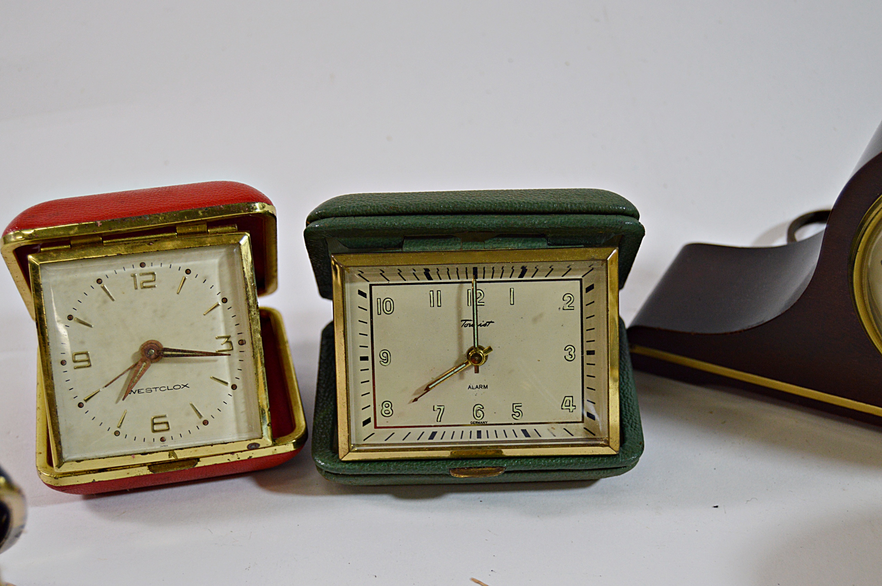 Nine Vintage Travel Alarm Clocks Two