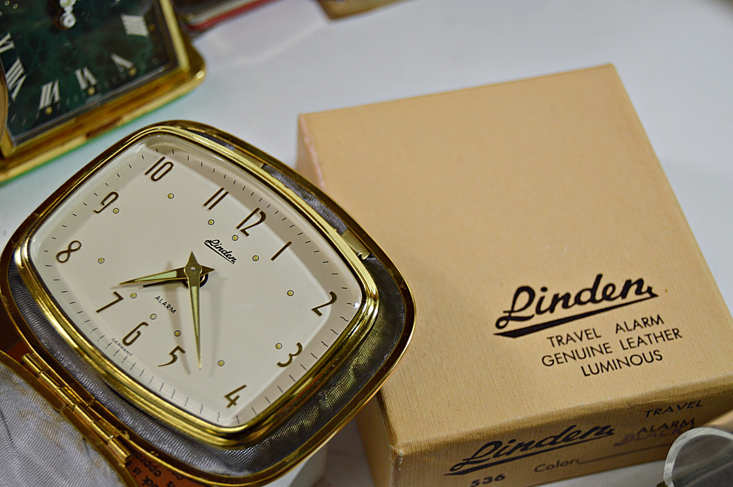 Nine Vintage Travel Alarm Clocks Two