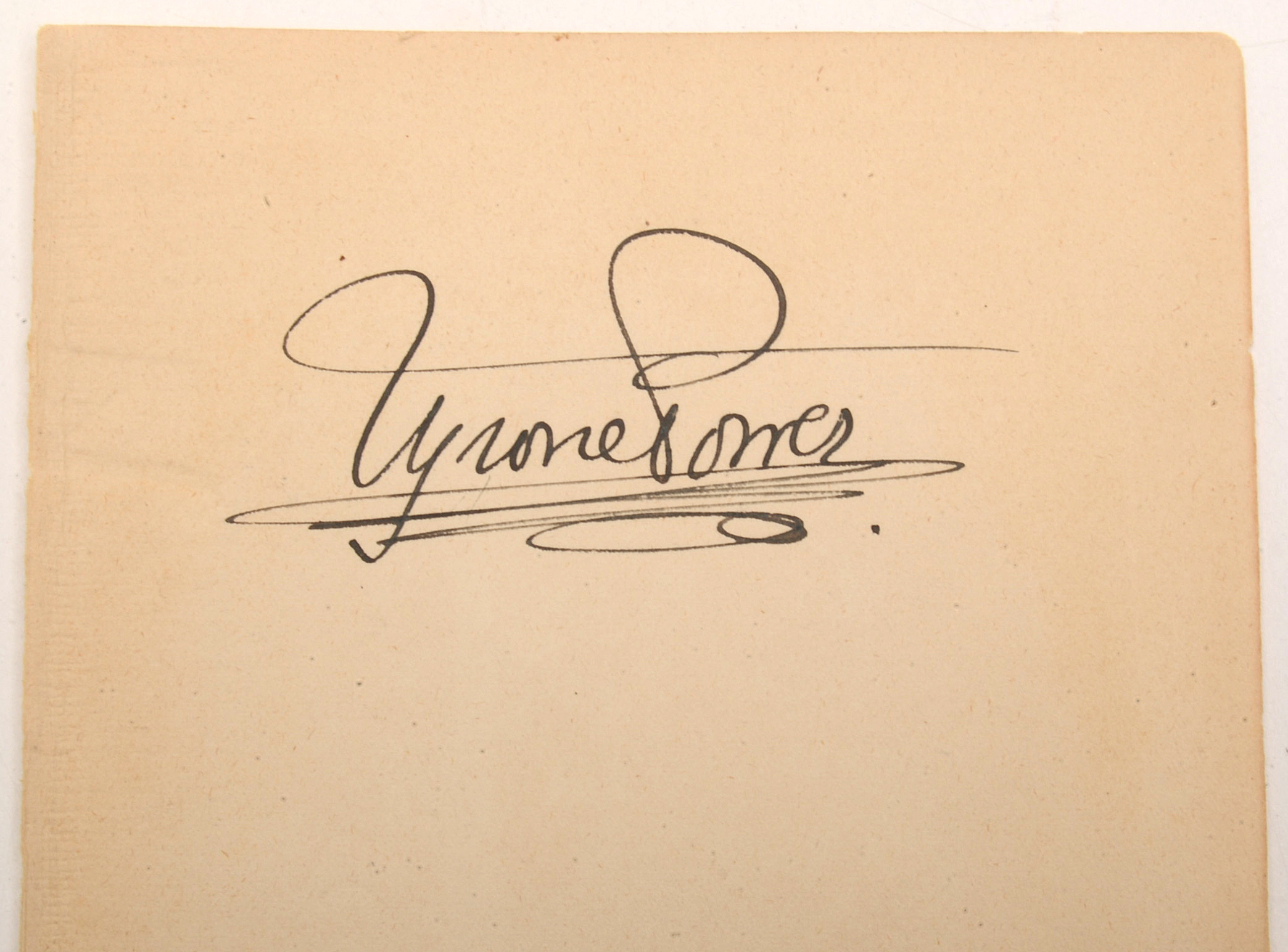 Tyrone Power and Franchot Tone Autograph Cuts