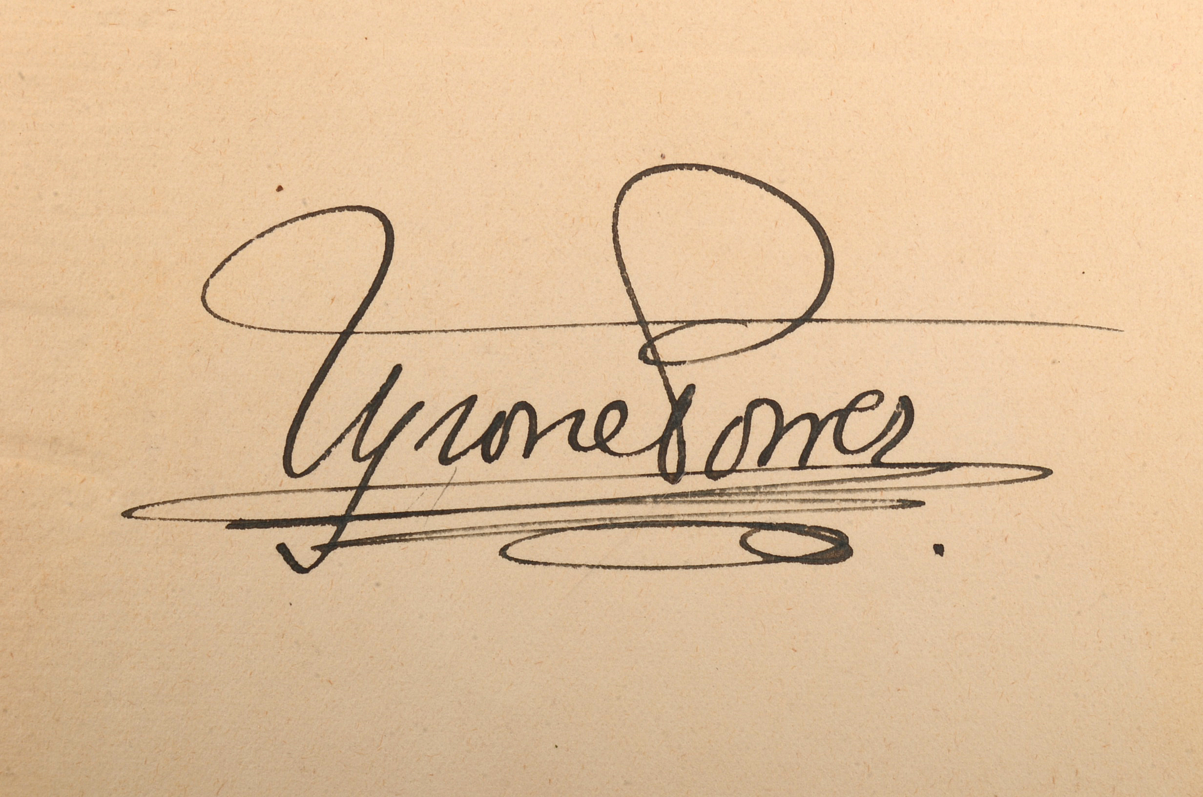 Tyrone Power and Franchot Tone Autograph Cuts