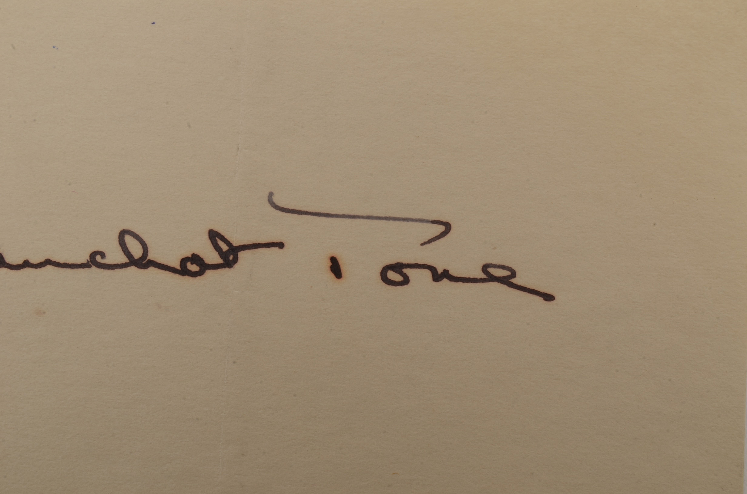 Tyrone Power and Franchot Tone Autograph Cuts