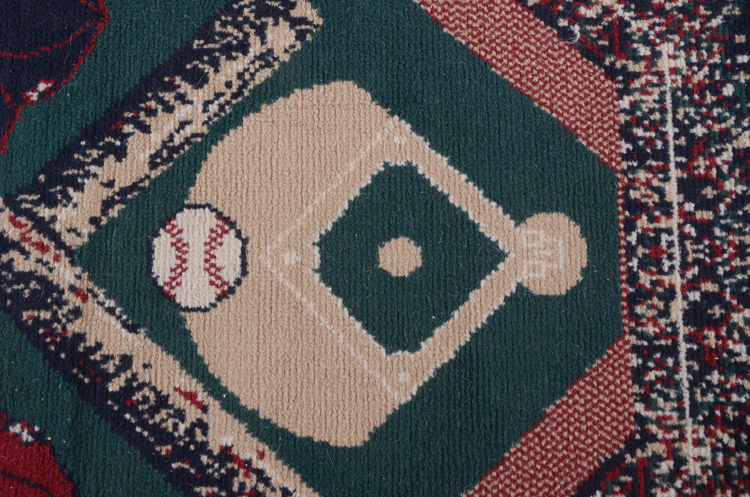 Baseball Theme Rug