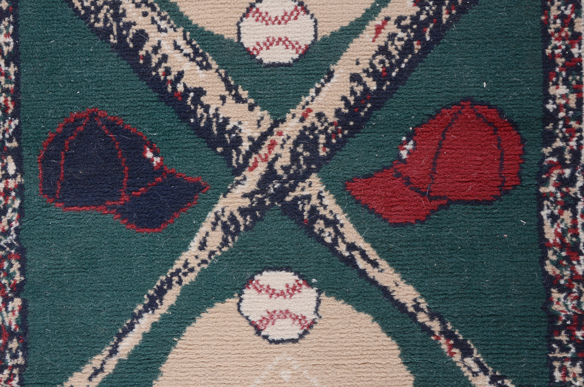 Baseball Theme Rug