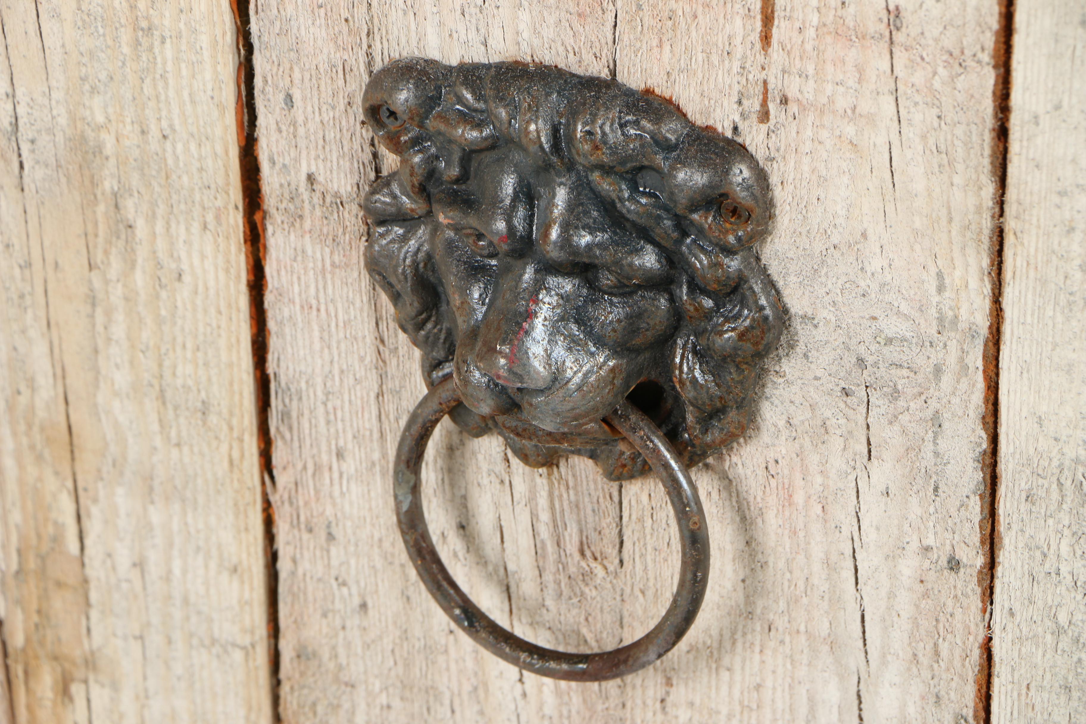 Lion Handled Wooden Planters