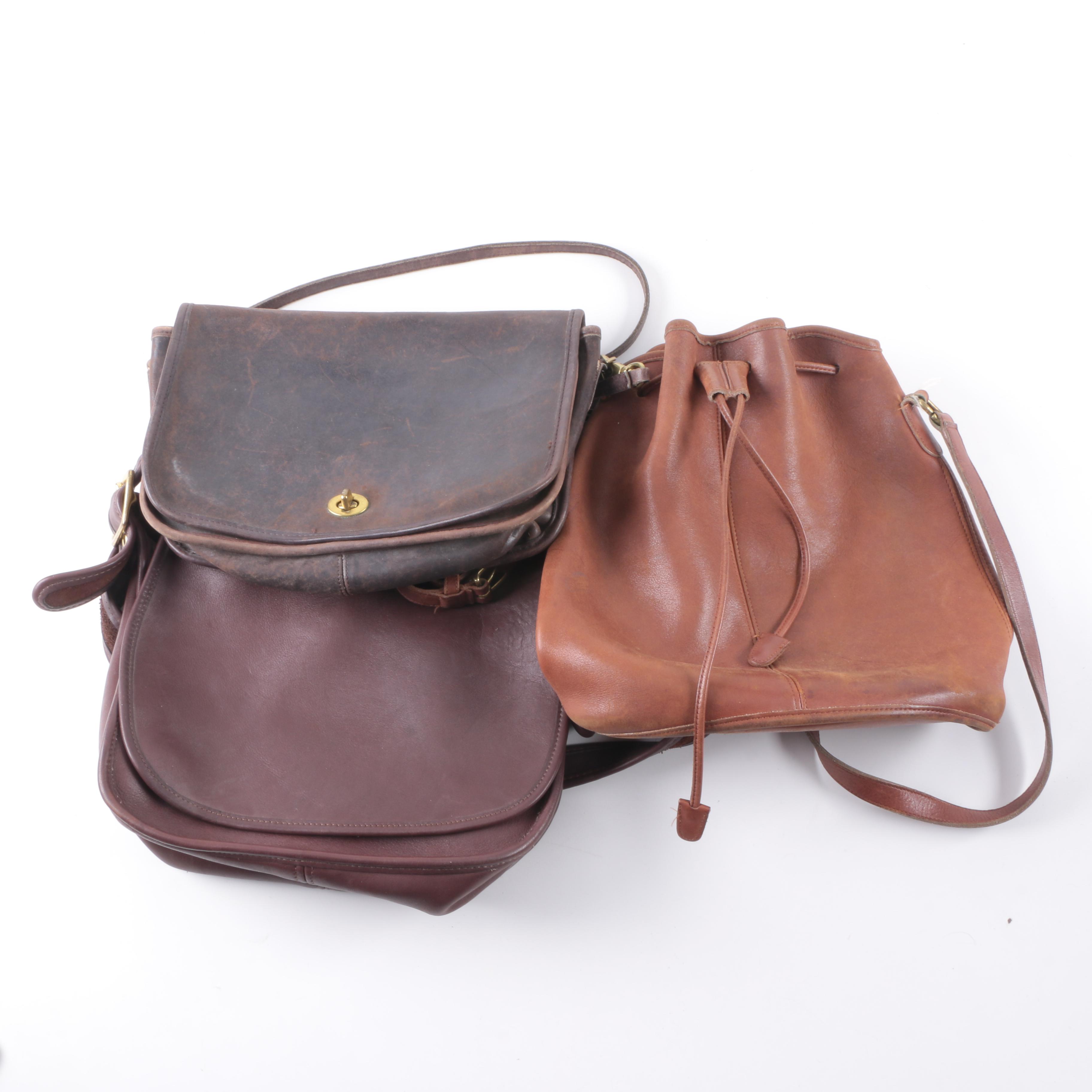 Vintage Leather Coach Bags
