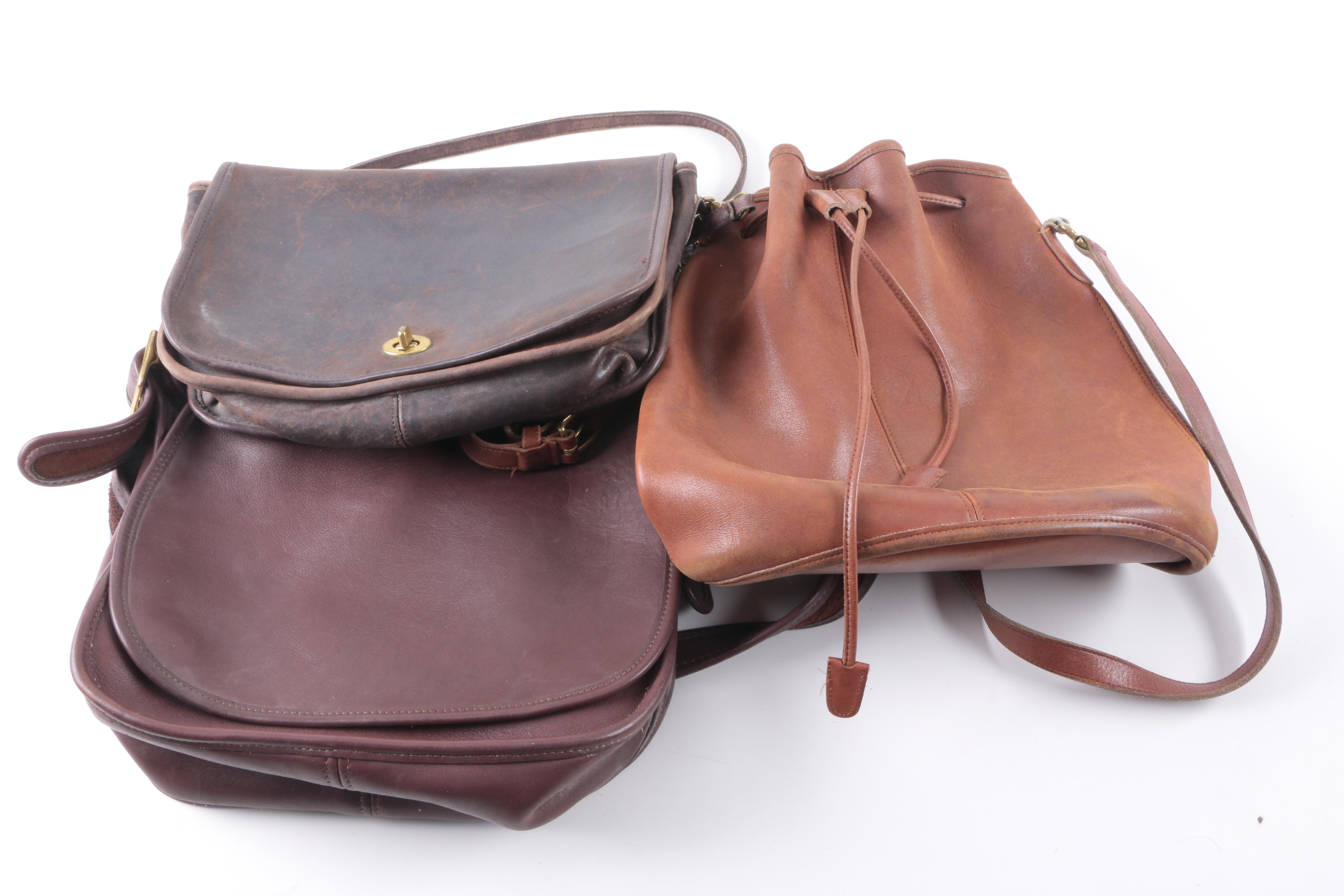 Vintage Leather Coach Bags