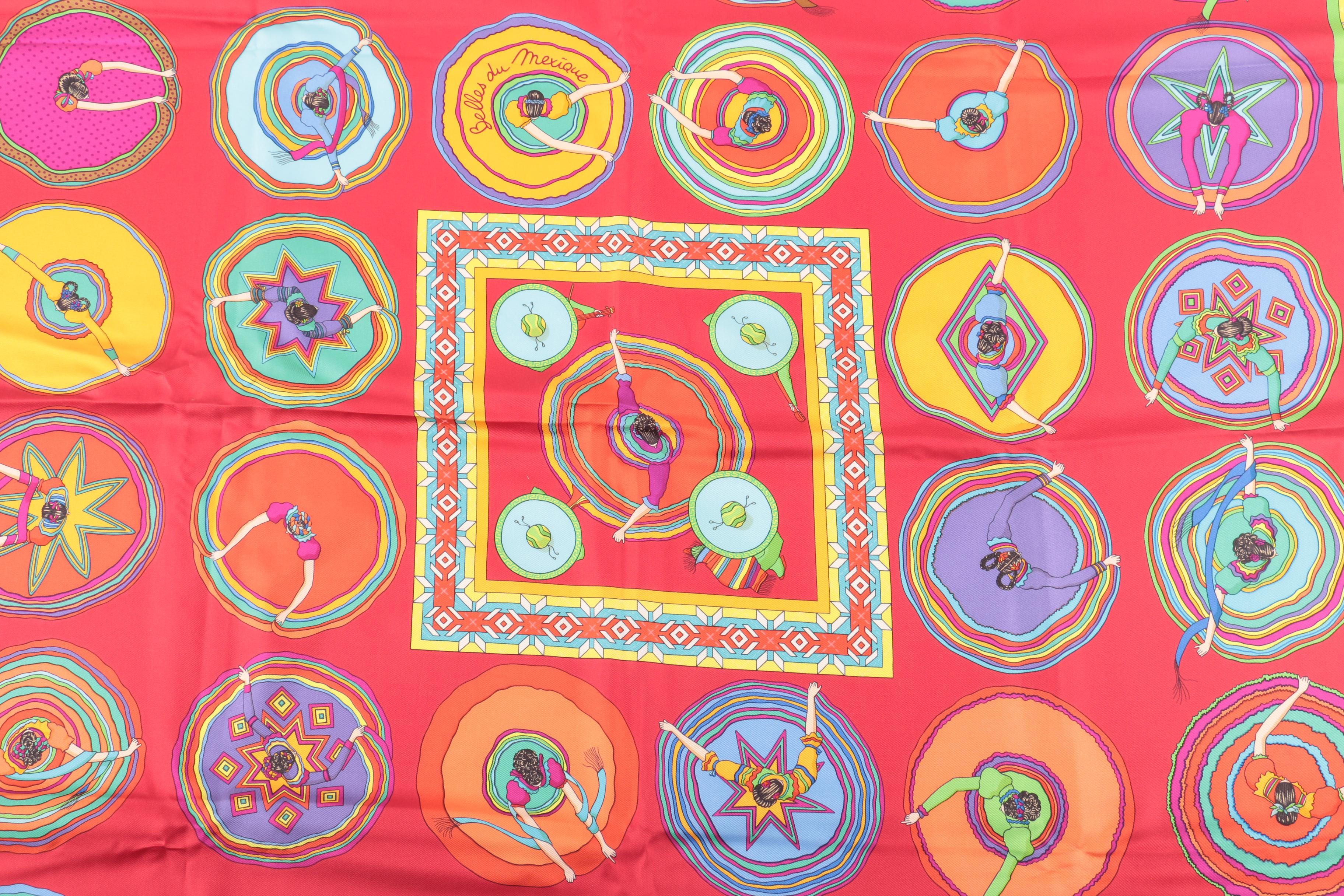 Hermès "Belles du Mexique" Silk Scarf