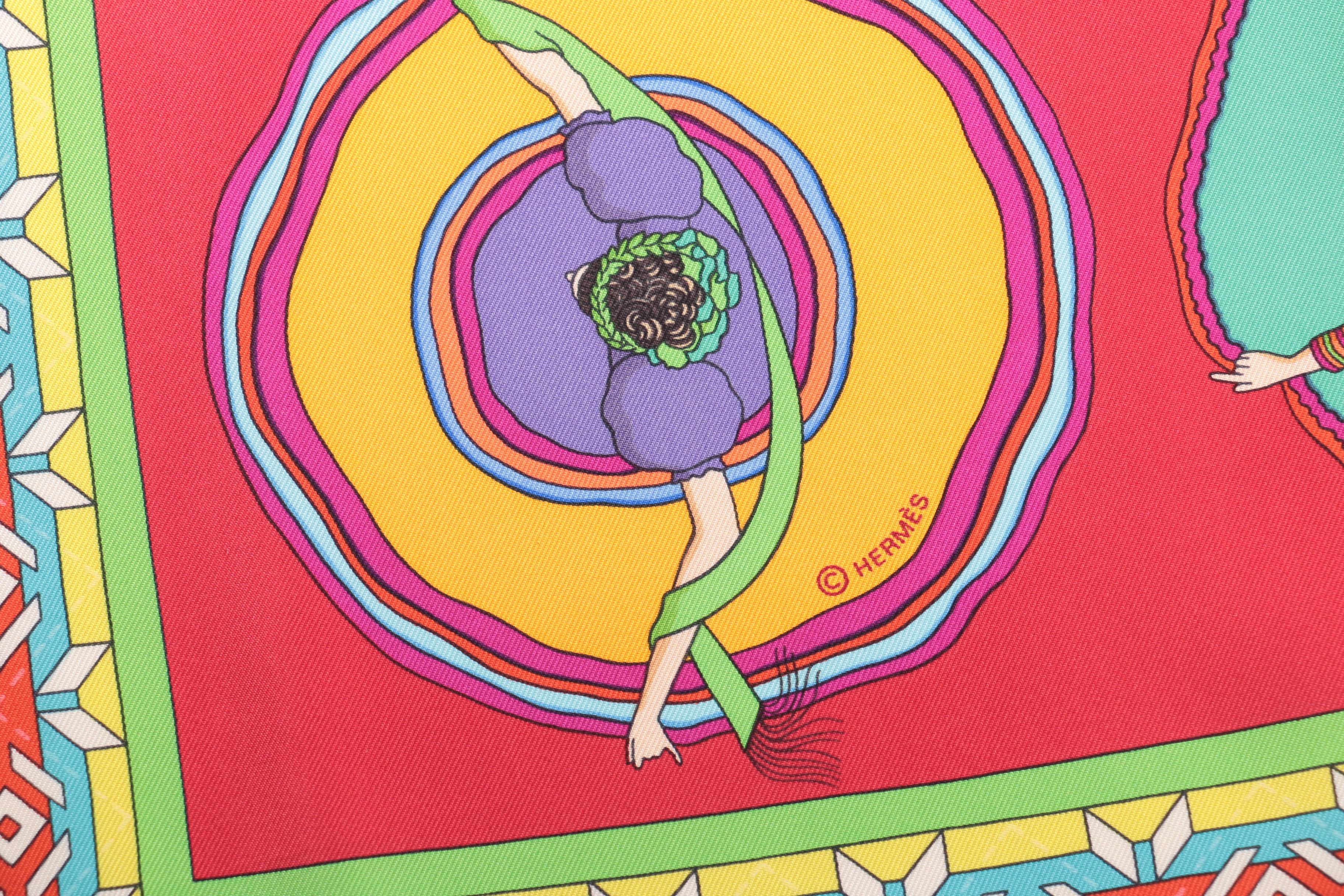 Hermès "Belles du Mexique" Silk Scarf