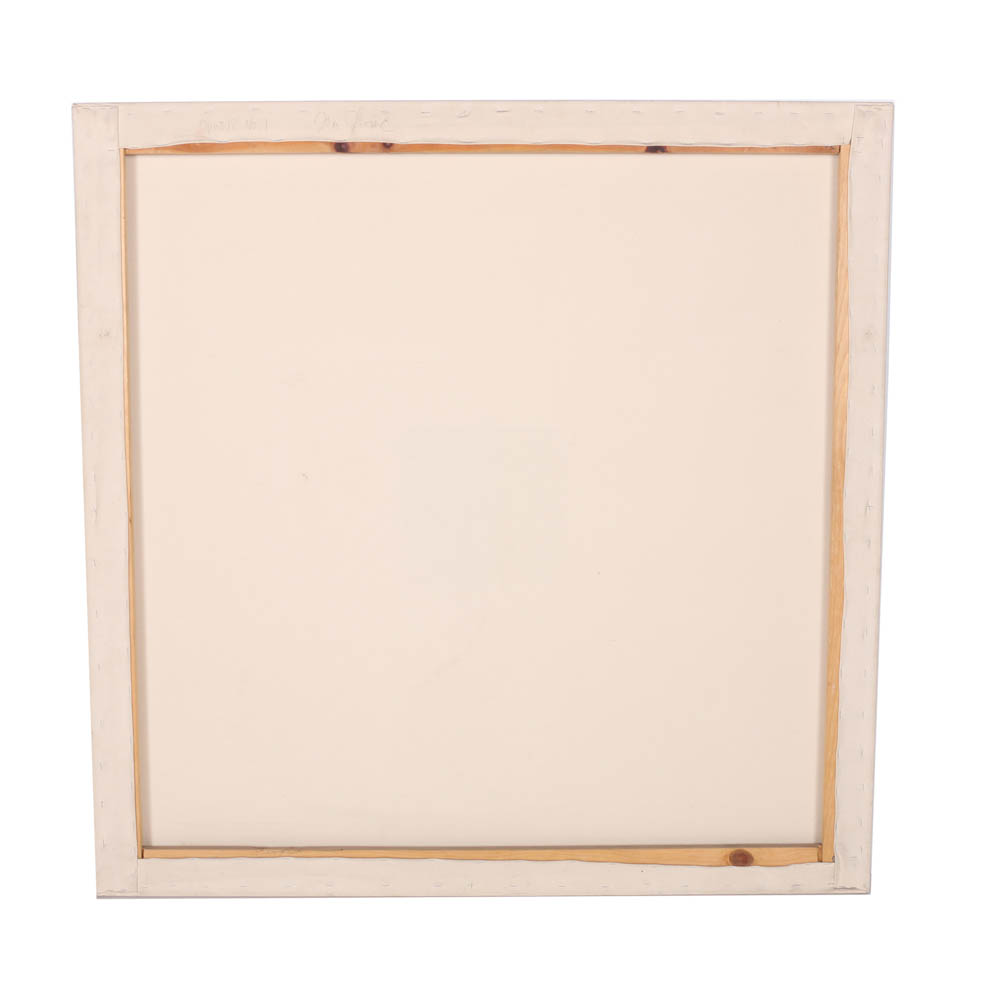 Tom Levine Acrylic Painting on Paper Affixed to Canvas "Opus 18 No. 1"