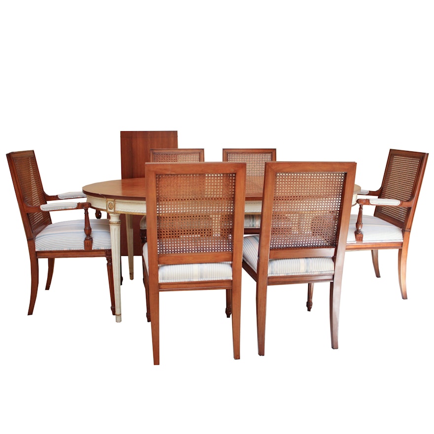 Dining Room Table Set with Chairs and Leaves