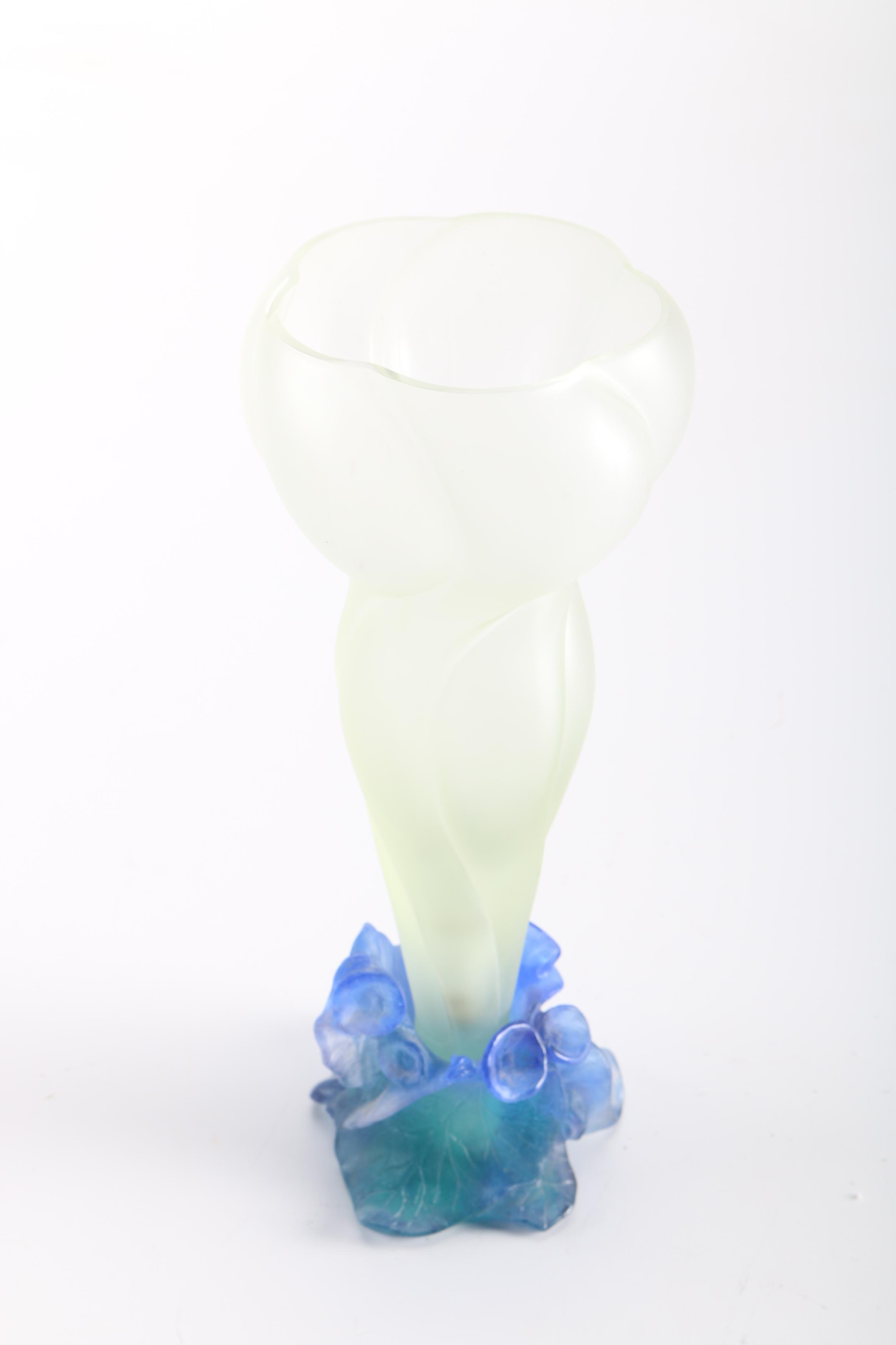 Daum France Decorative Crystal Vase