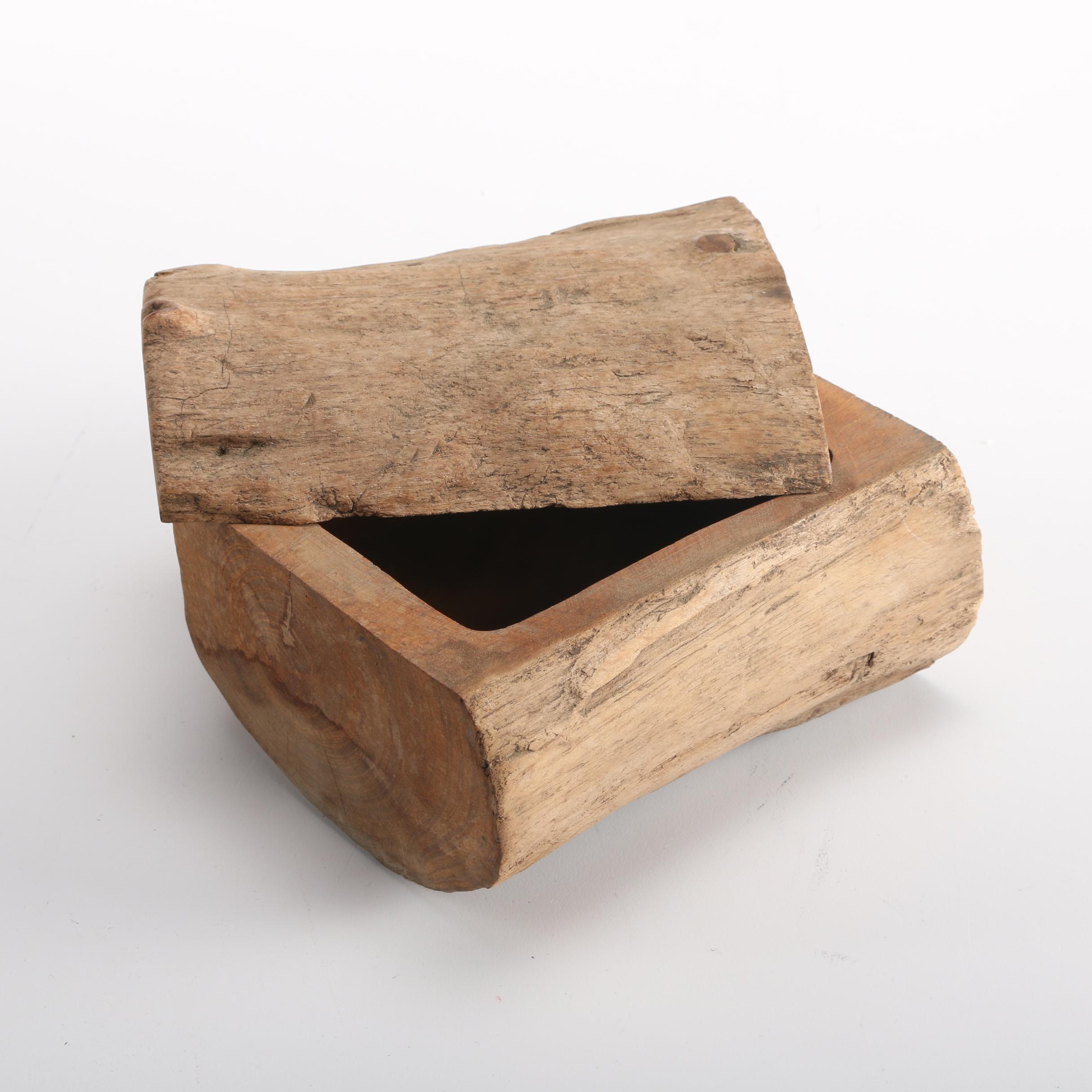 Wooden Log Box