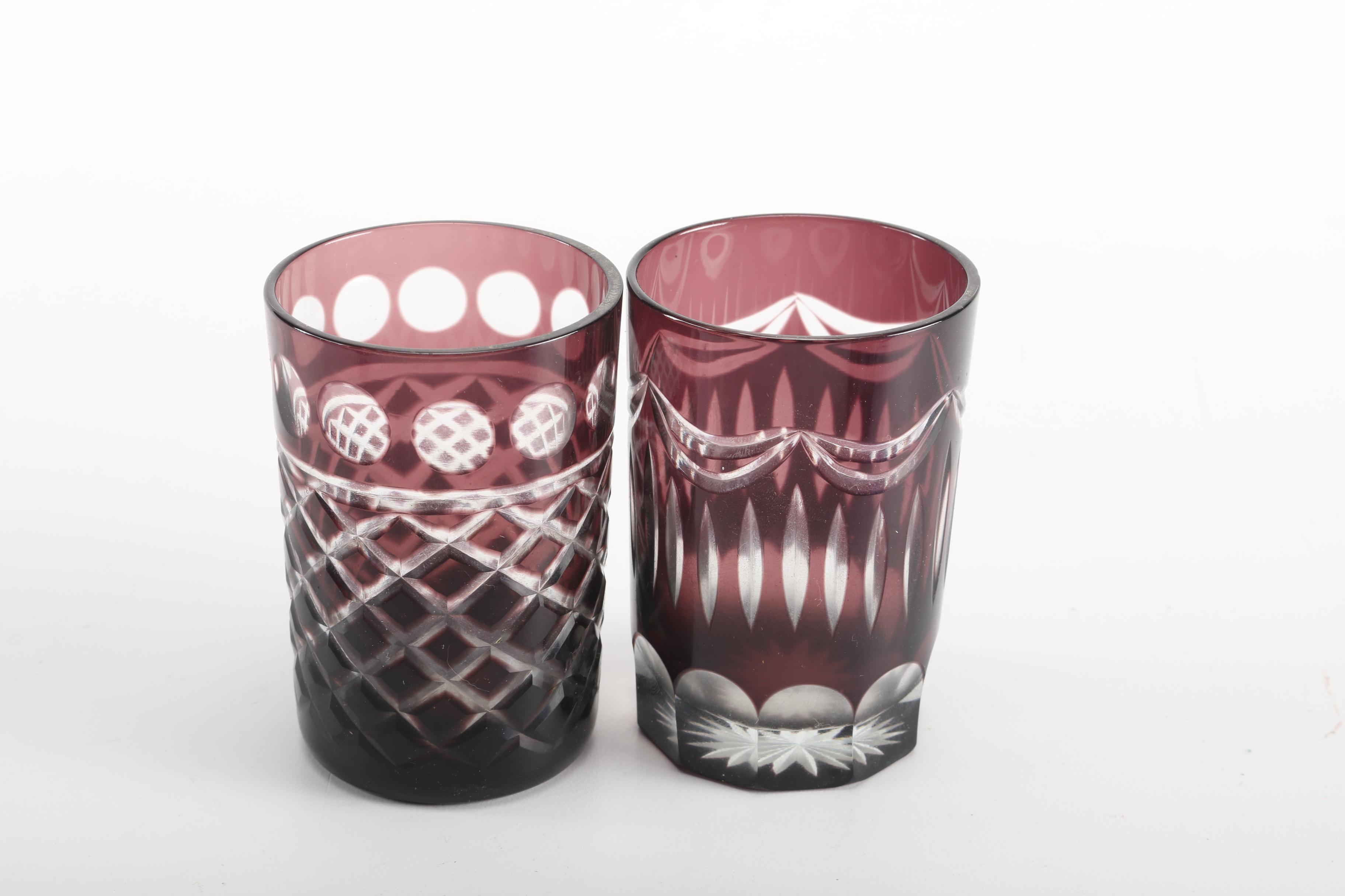 Colored Falshed Rocks Glasses