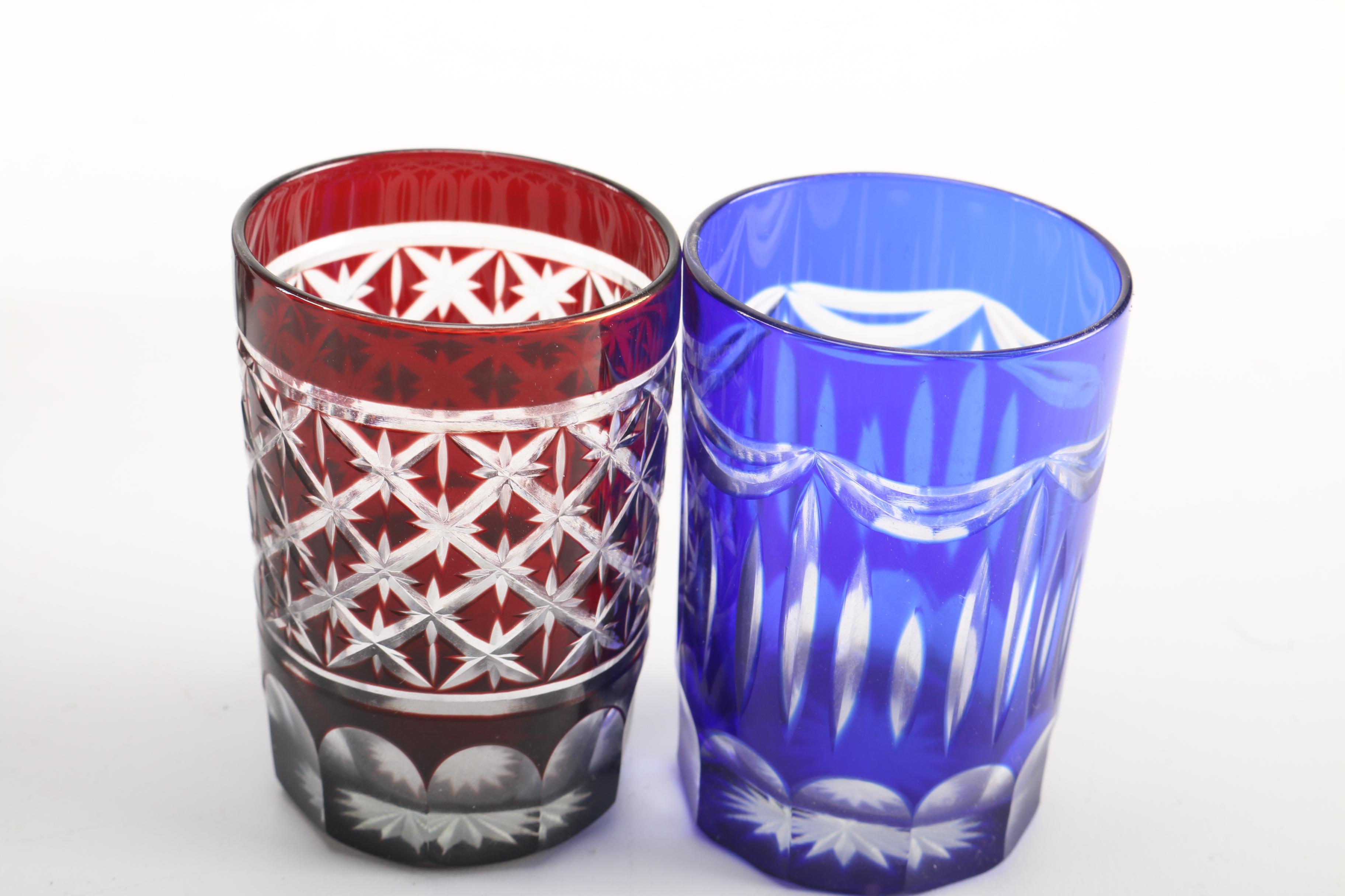 Colored Falshed Rocks Glasses