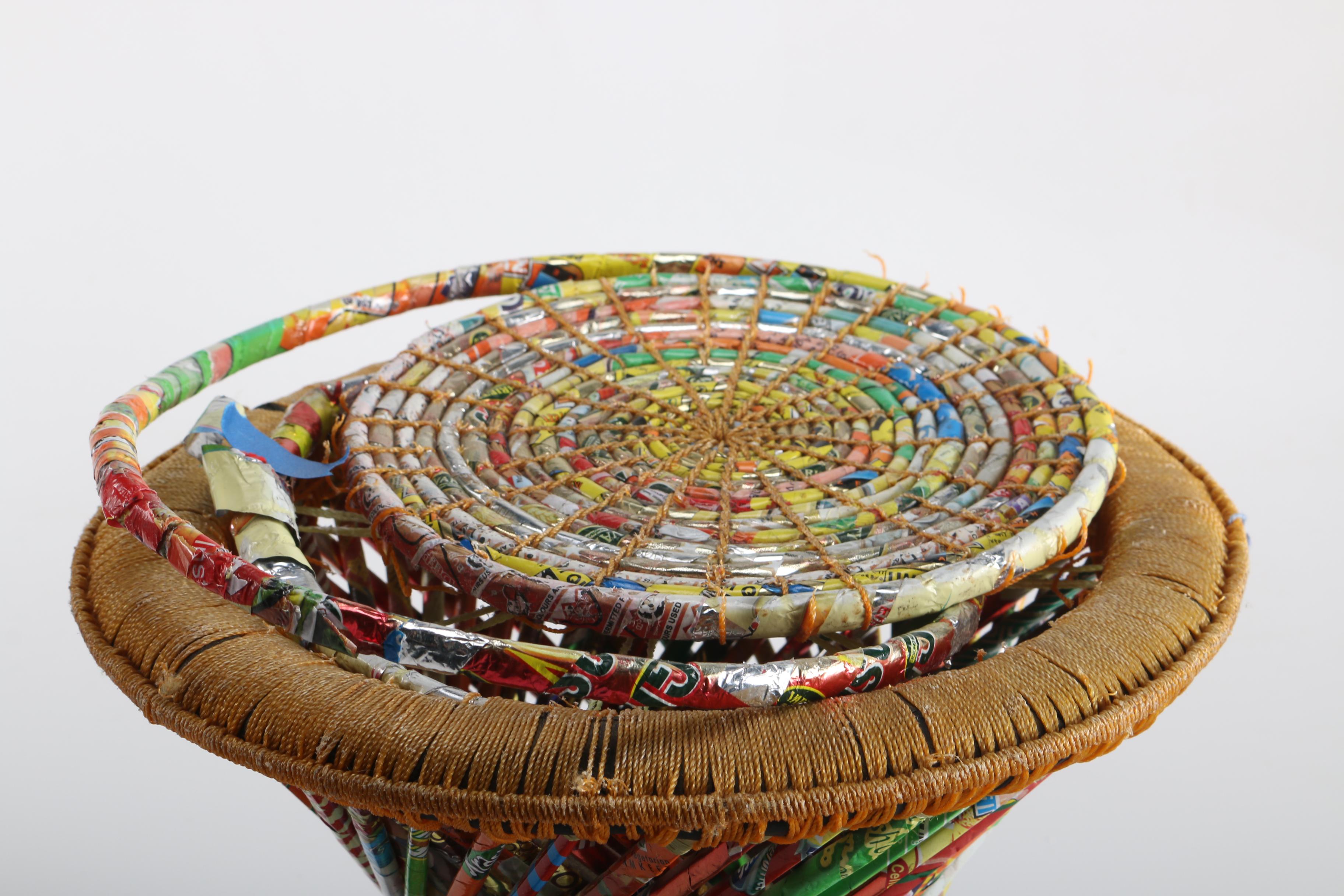 Art Deco Multi Colored Stool