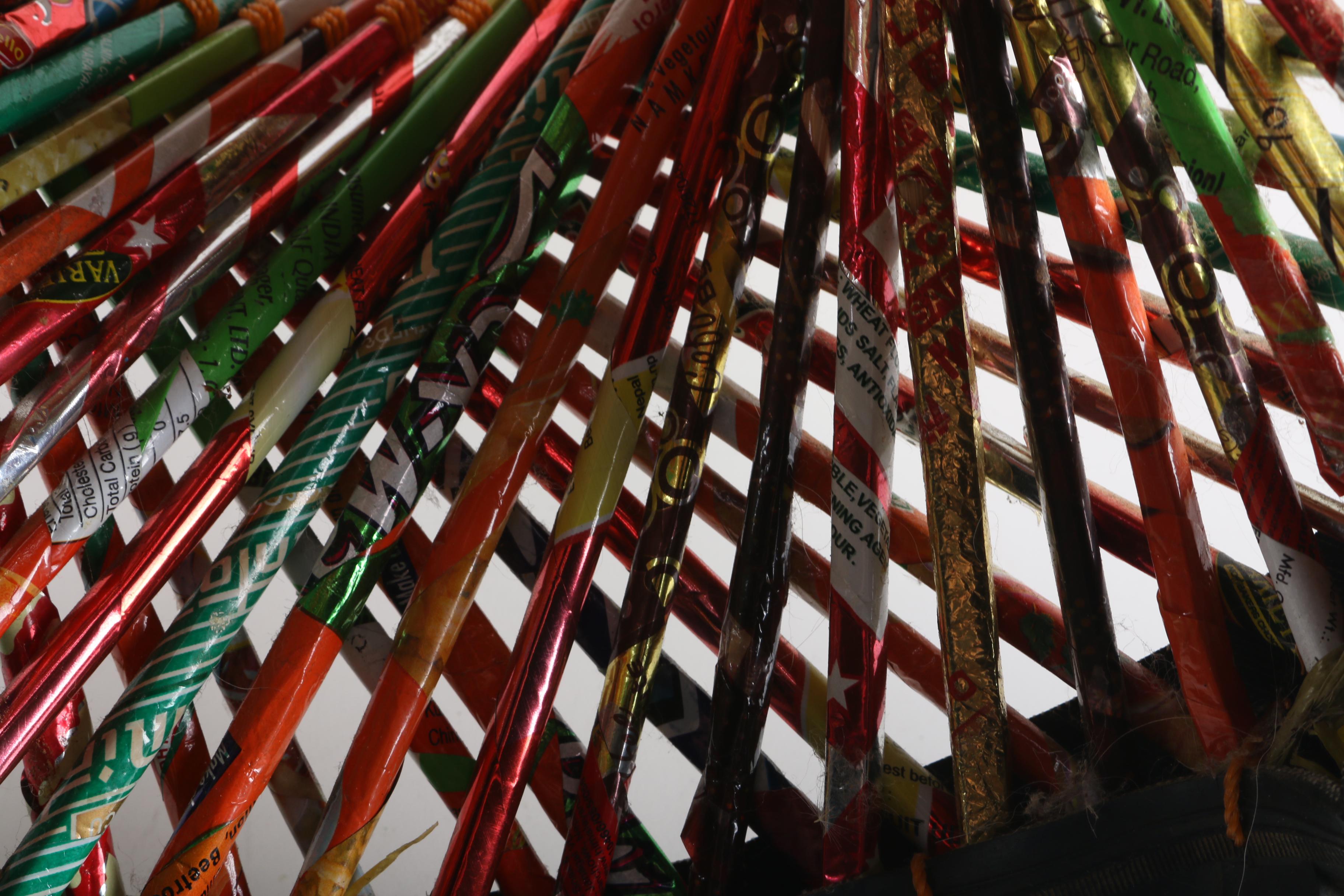 Art Deco Multi Colored Stool