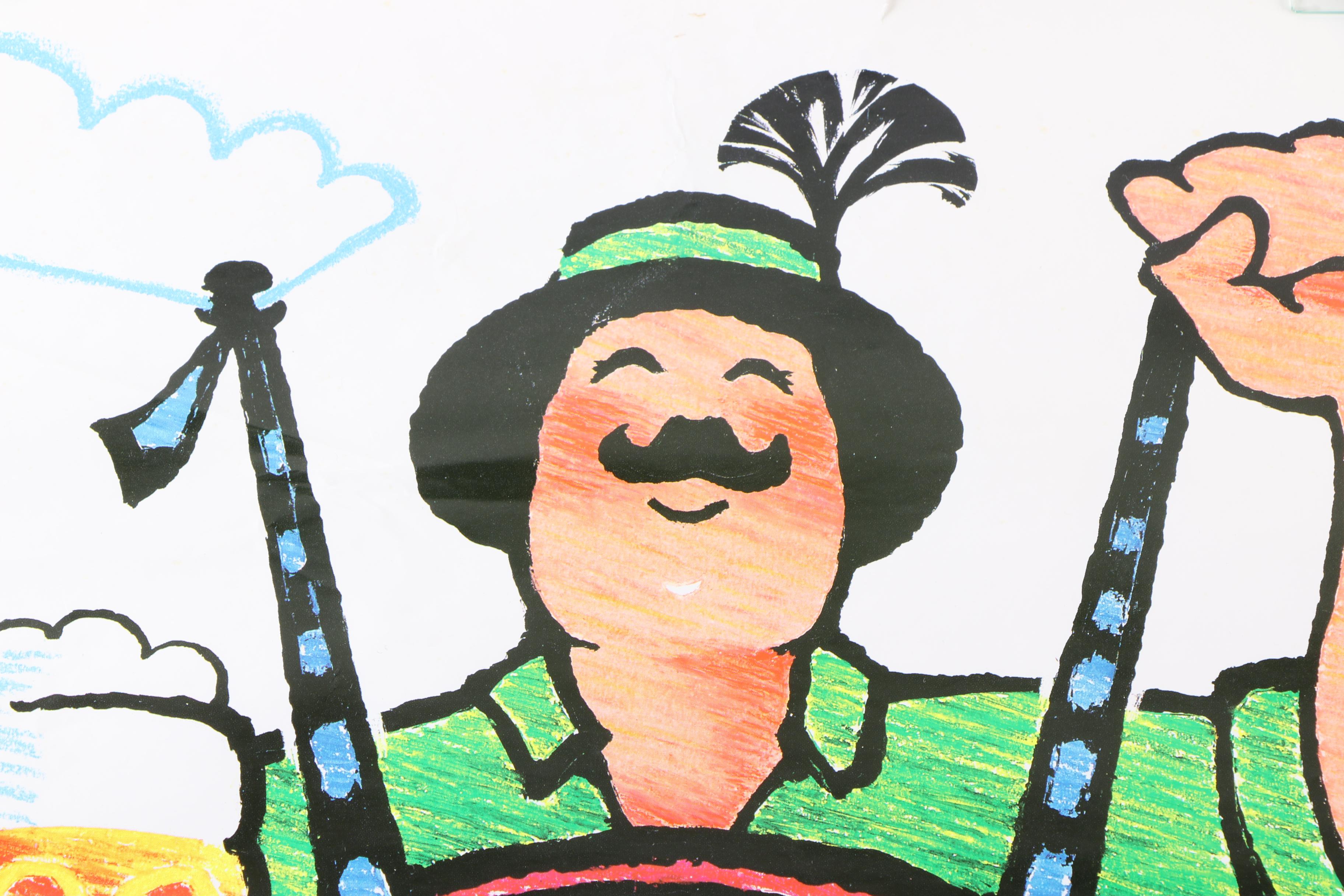 1989 Offset Lithograph Poster for Oktoberfest München