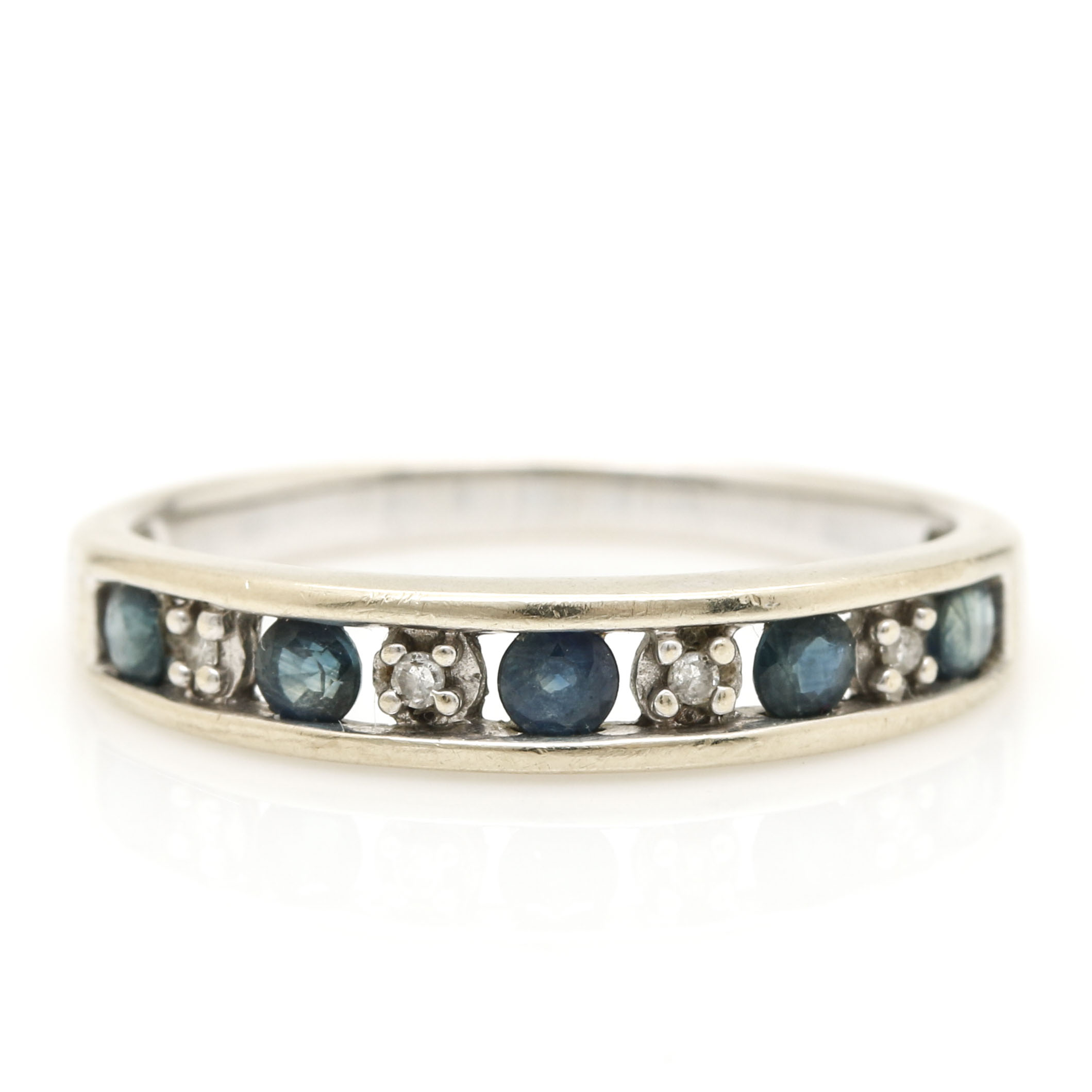 Alwand Vahan 14K White Gold Sapphire and Diamond Ring