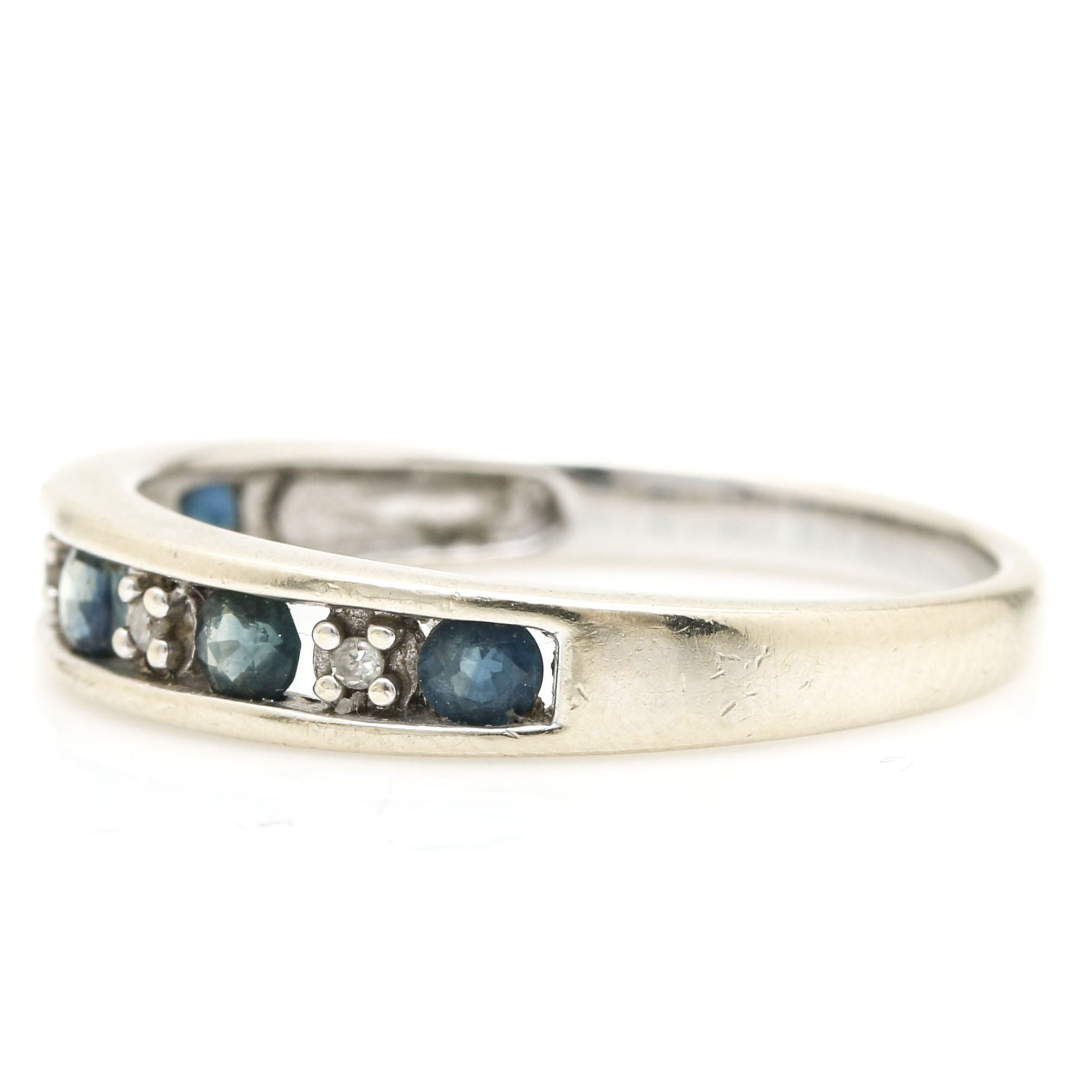 Alwand Vahan 14K White Gold Sapphire and Diamond Ring