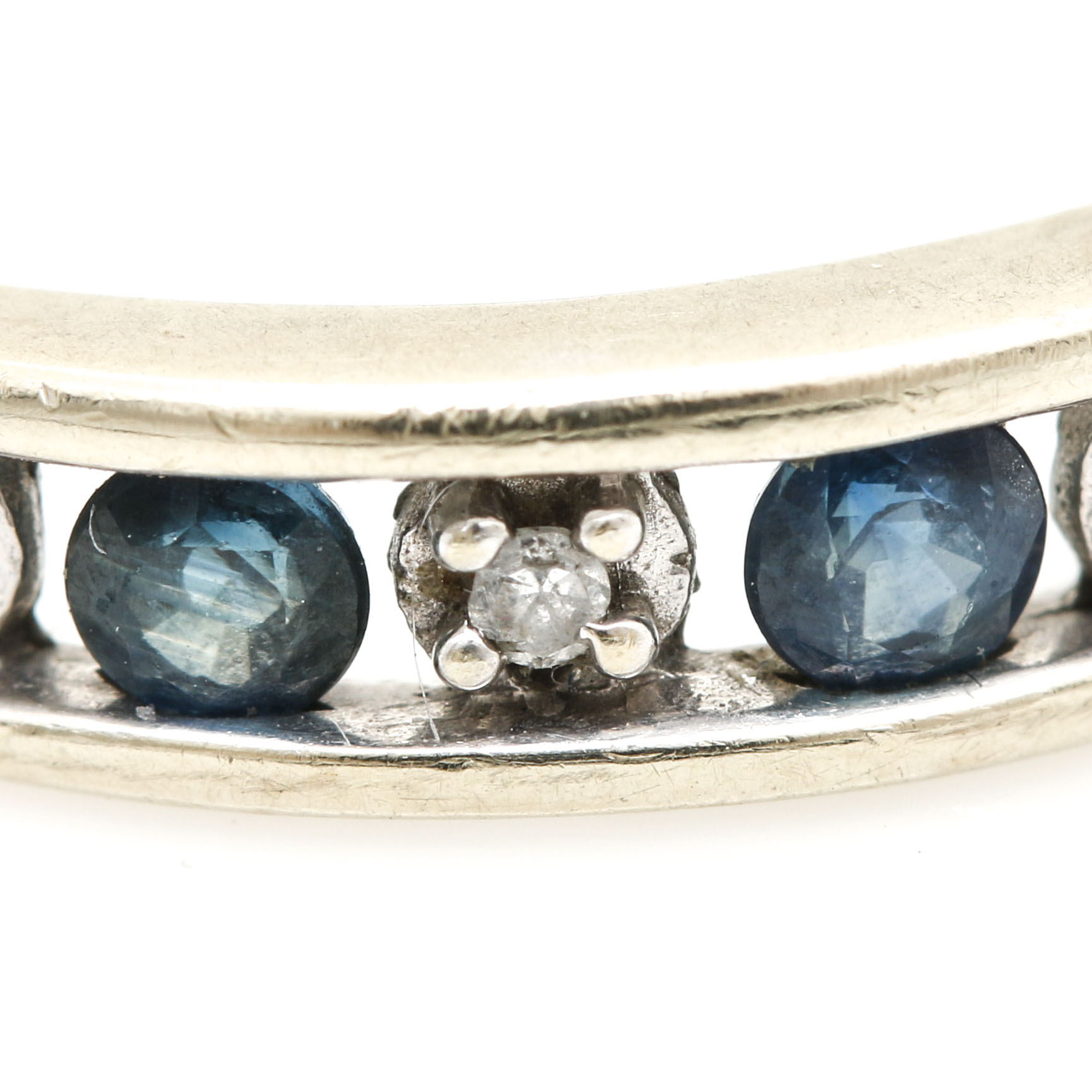 Alwand Vahan 14K White Gold Sapphire and Diamond Ring