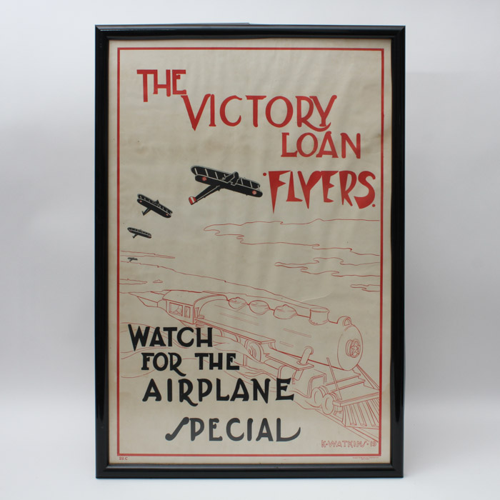 Original 1919 WWI "The Victory Loan Flyers" Poster