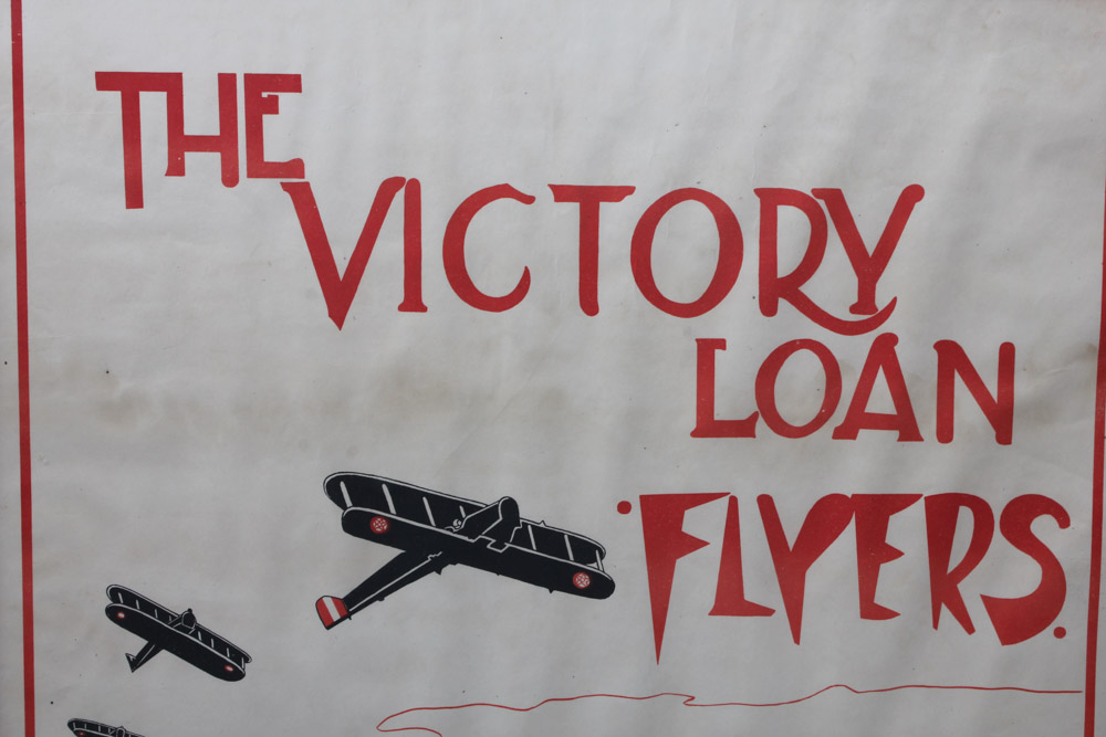 Original 1919 WWI "The Victory Loan Flyers" Poster