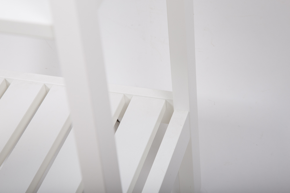 Pair of White Wooden Tower Shelves