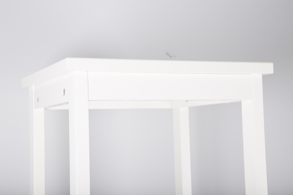 Pair of White Wooden Tower Shelves