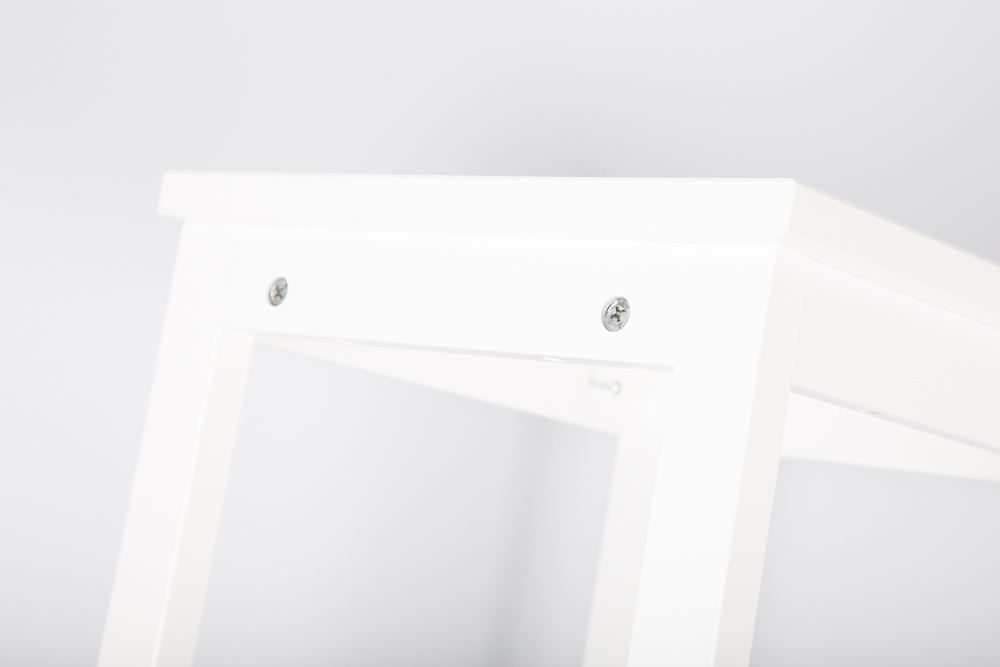 Pair of White Wooden Tower Shelves