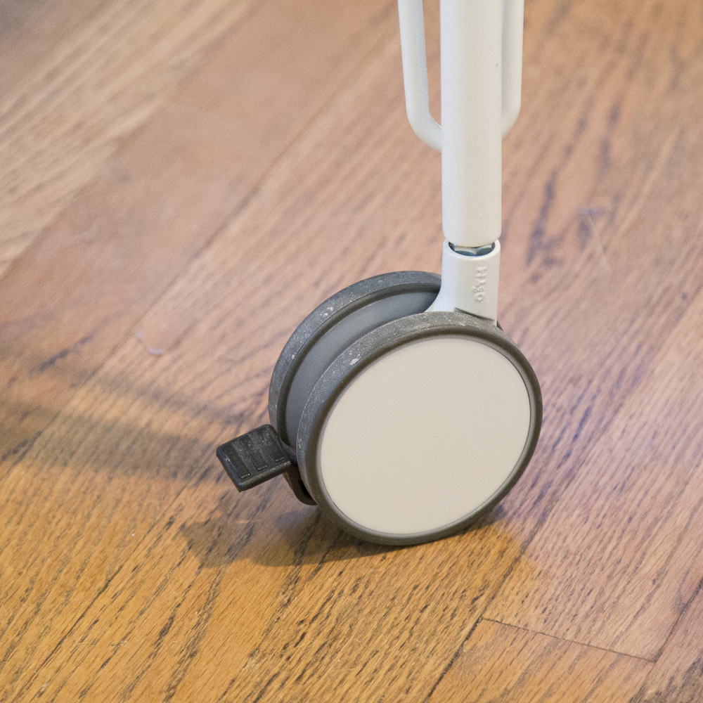 IKEA White Desk On Casters