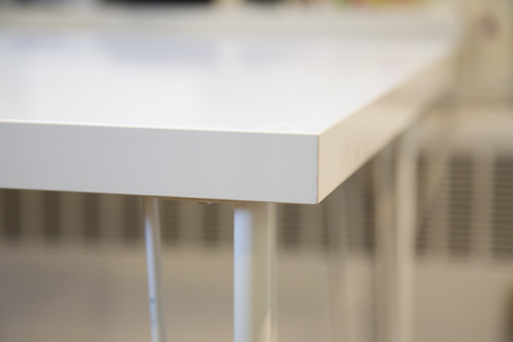 IKEA White Desk On Casters