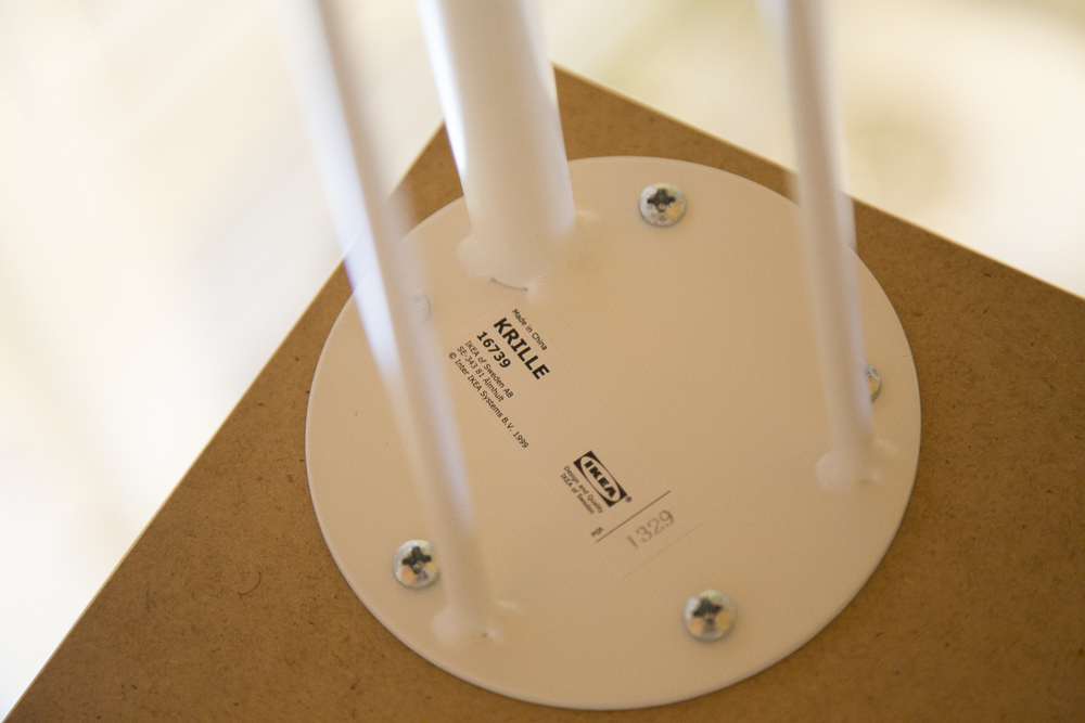 IKEA White Desk On Casters