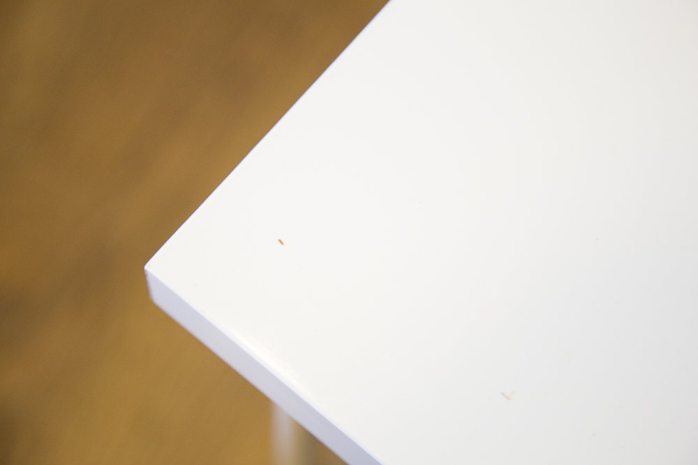 IKEA White Desk On Casters