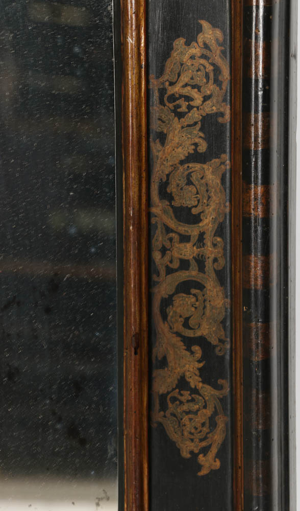 Vintage Chapman Wall Mirror in Hand Painted Wood Frame, Spain