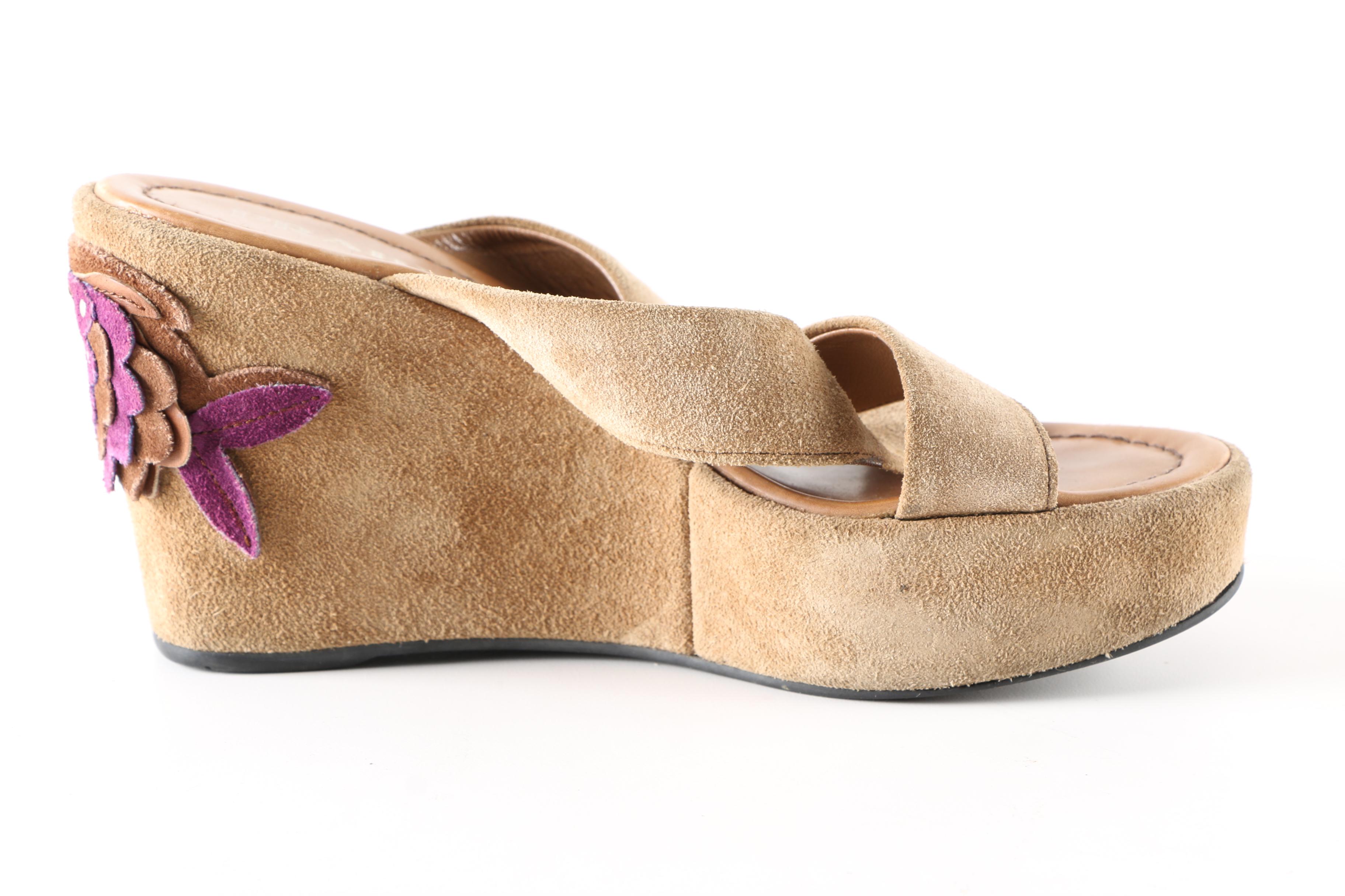 Prada Suede Wedges