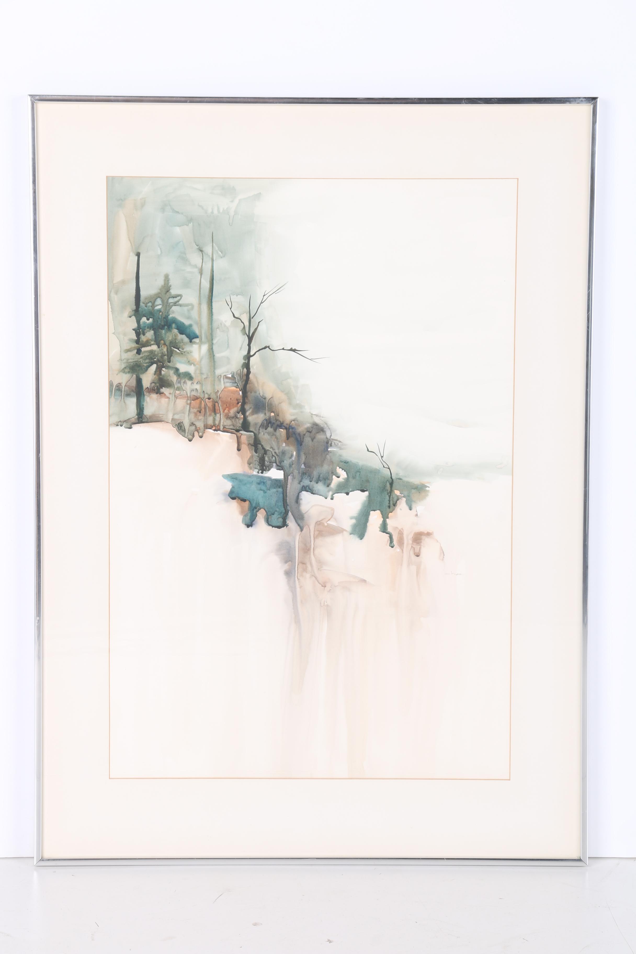 Elizabeth Hare Landscape Watercolor on Paper