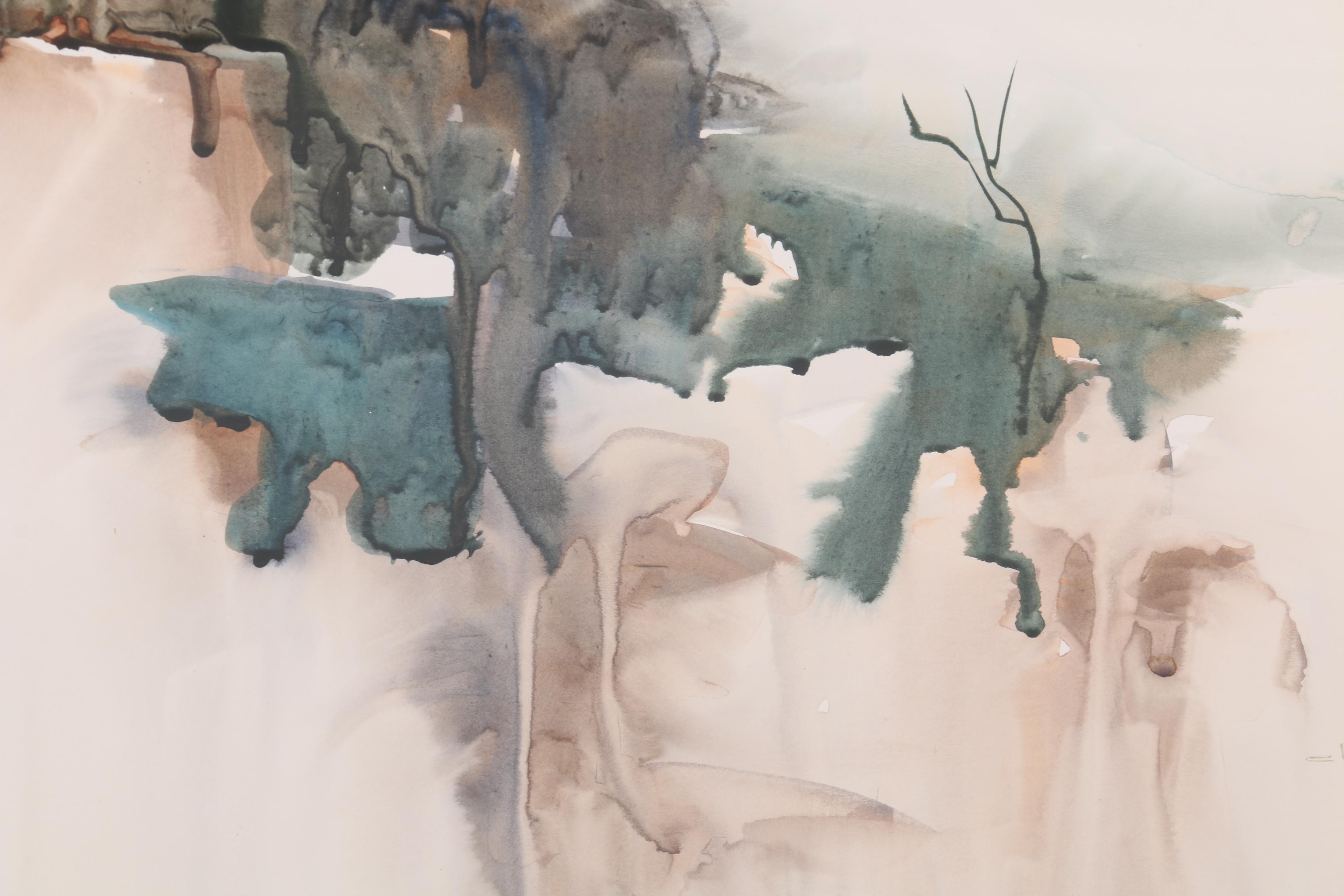 Elizabeth Hare Landscape Watercolor on Paper