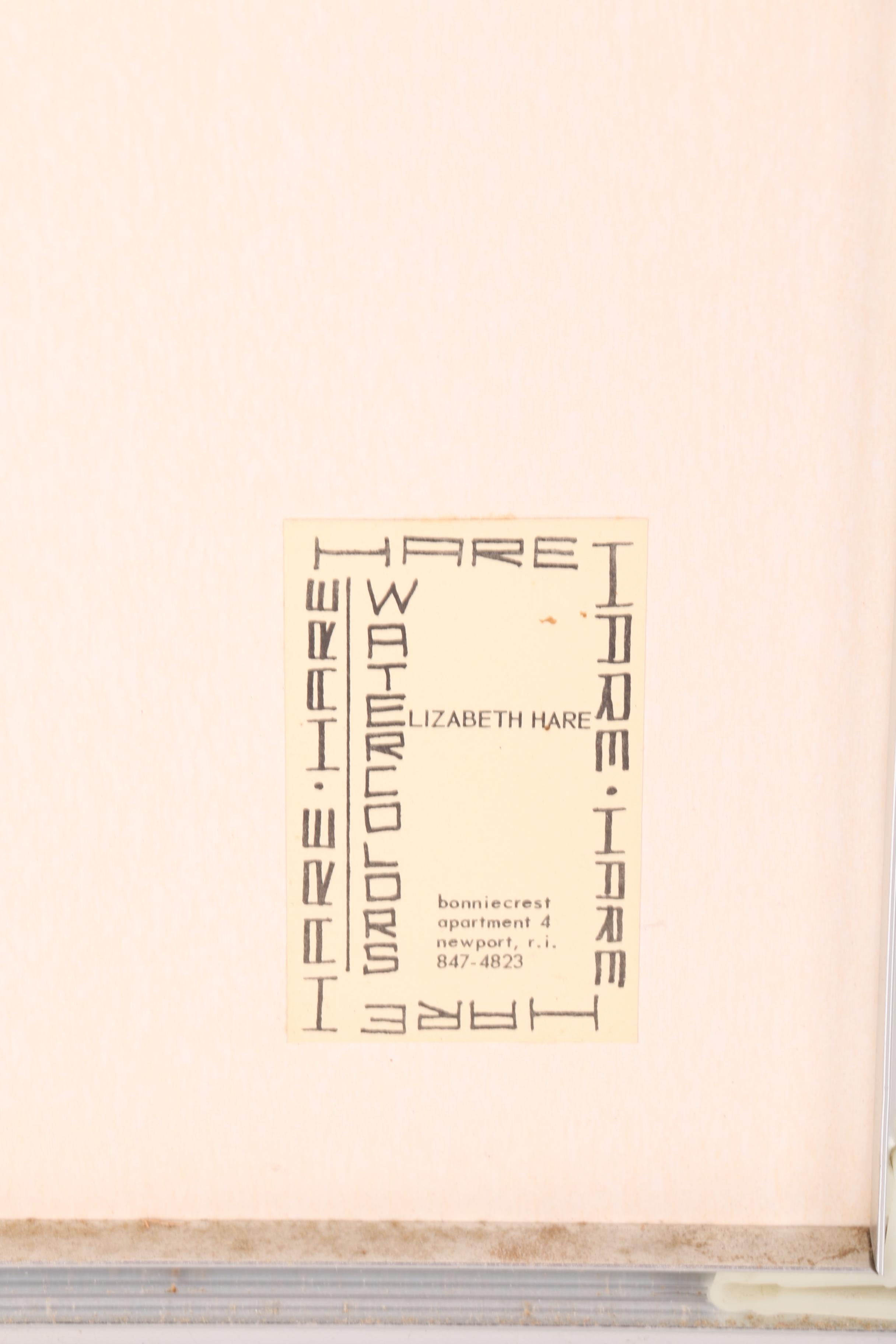 Elizabeth Hare Landscape Watercolor on Paper