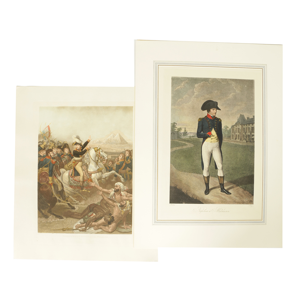Hand-Colored Engravings After Original Portraits of Napoleon