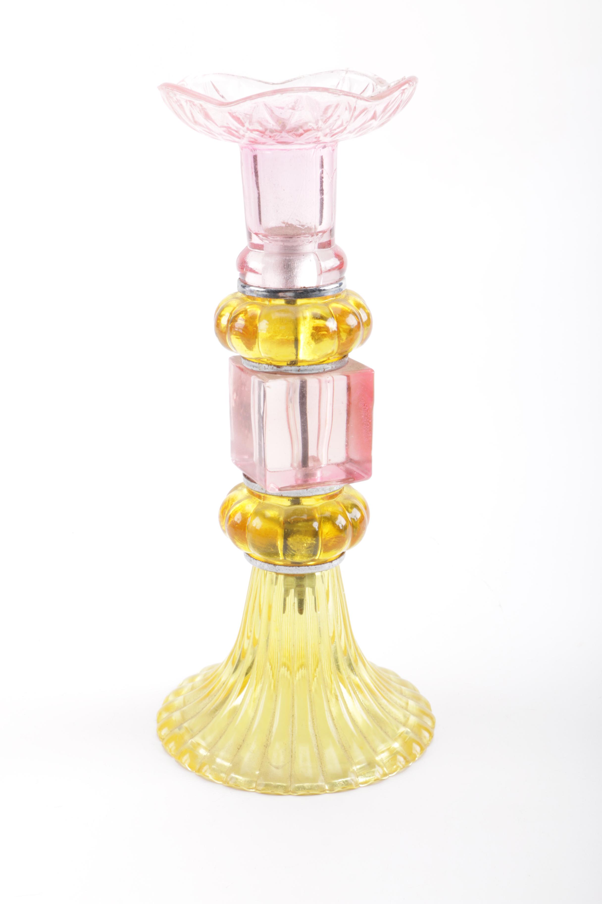 Glass Candle Holders