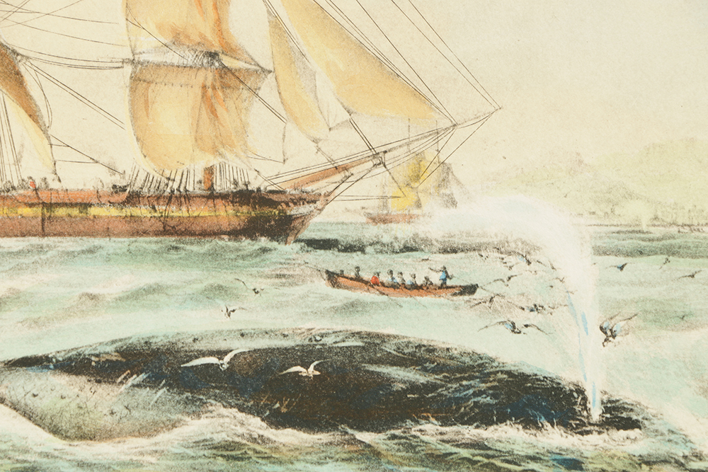 Pair of Lithographs on Paper Maritime Scenes