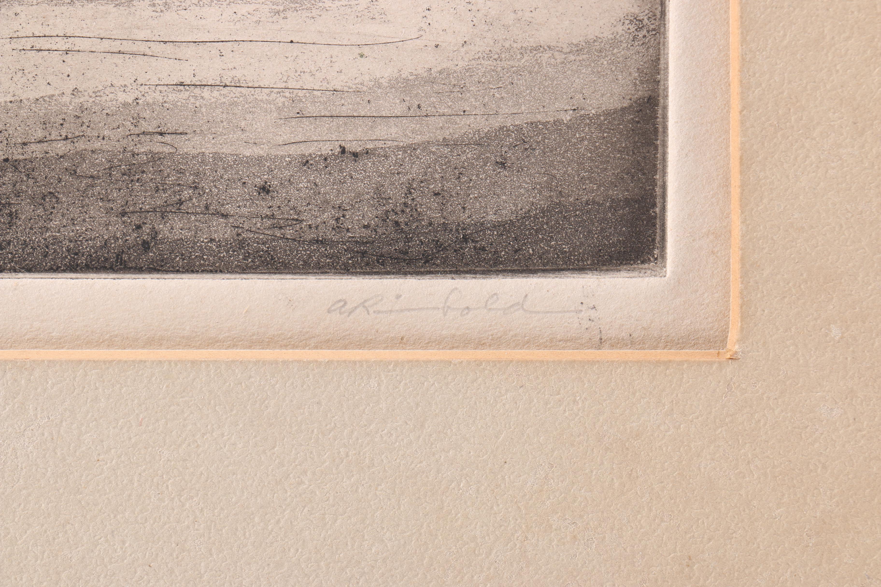 Limited Edition Aquatint Etching "Bayou Boats"