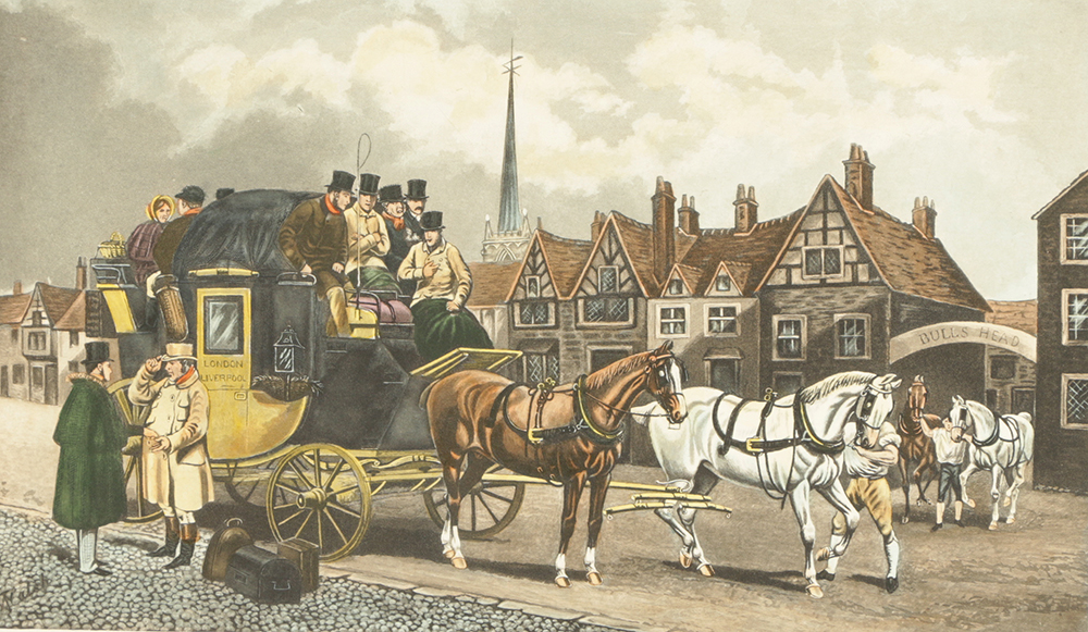 C.R. Stock Hand-Colored Engravings on Paper