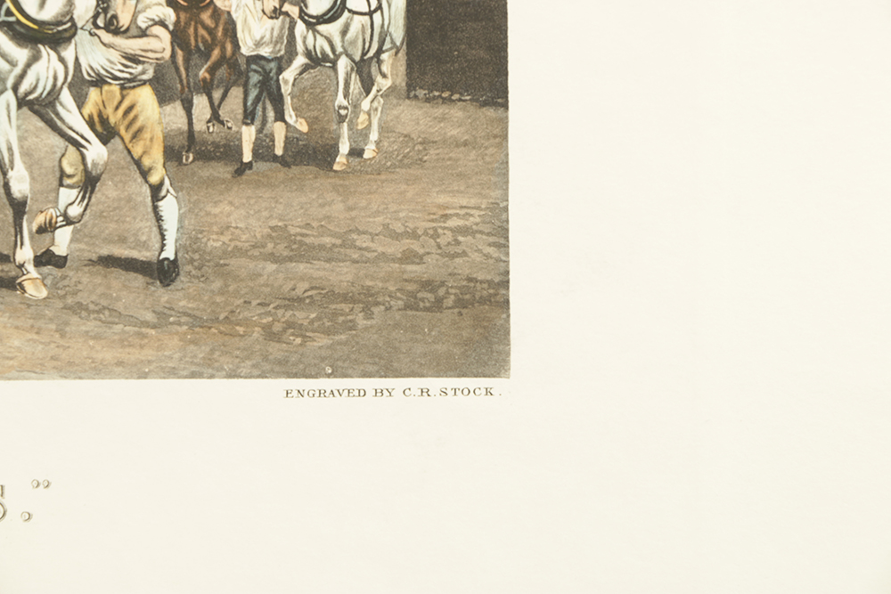 C.R. Stock Hand-Colored Engravings on Paper