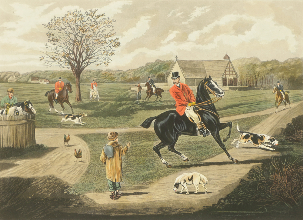 C.R. Stock Hand-Colored Engravings on Paper