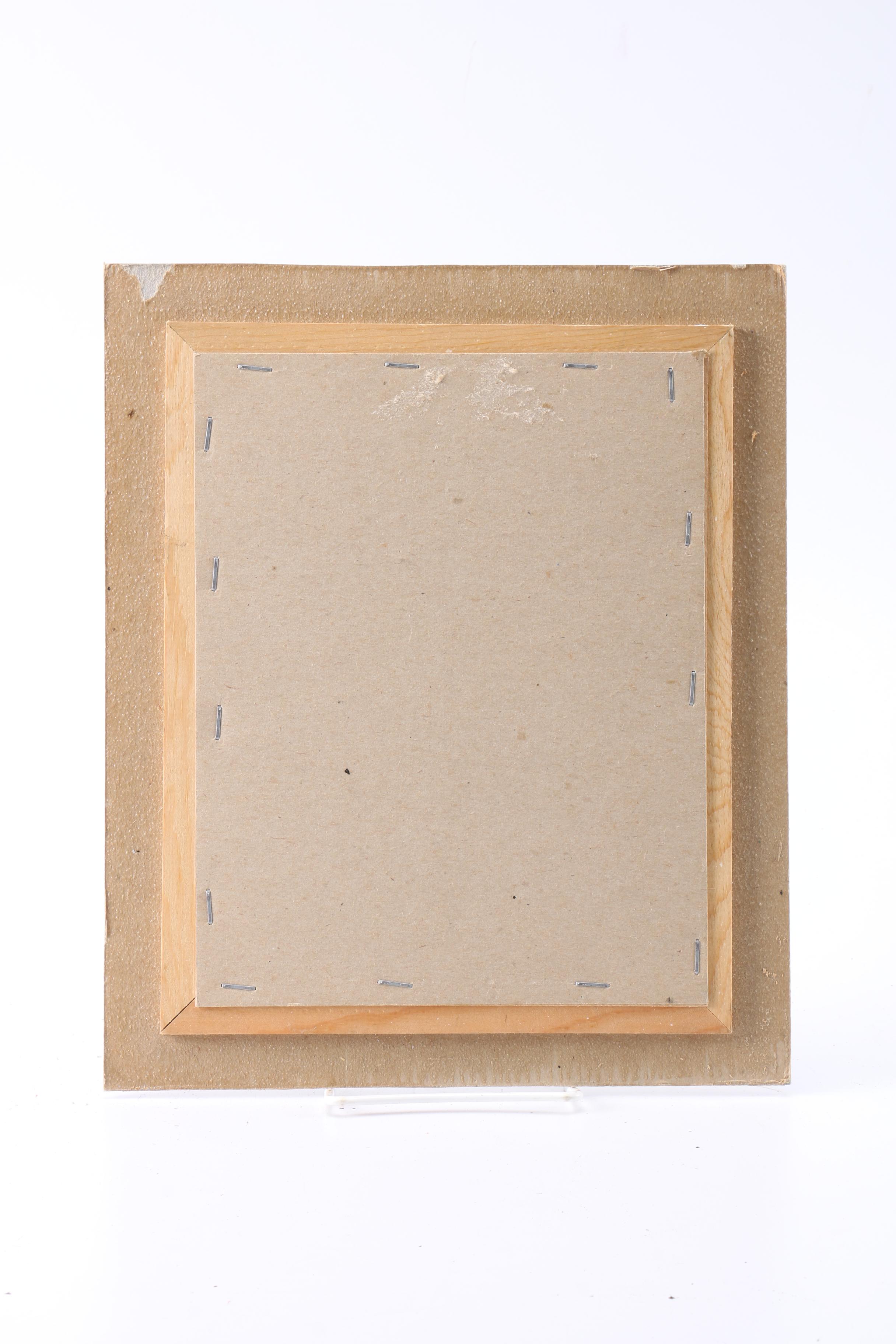 A. H. Anderson Watercolor Painting on Paperboard of Abstract City